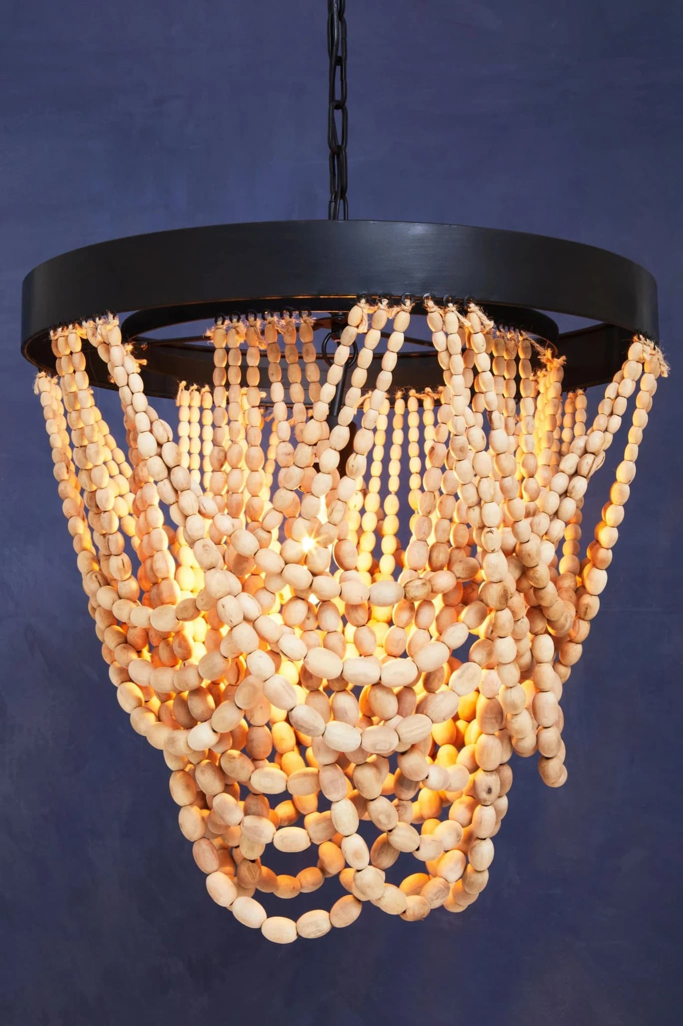 Lapiz Wooden Beads Chandelier - Pendant lights, photo 5 of 8