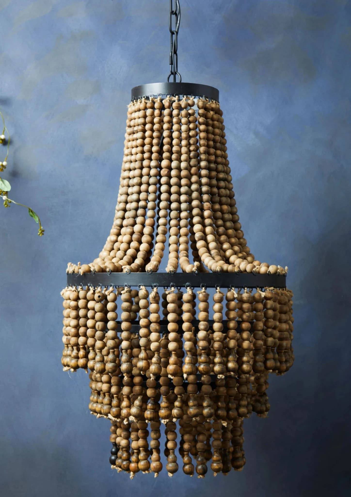 Lapiz Wooden Beads Large Chandelier - Pendant lights, photo 3 of 8
