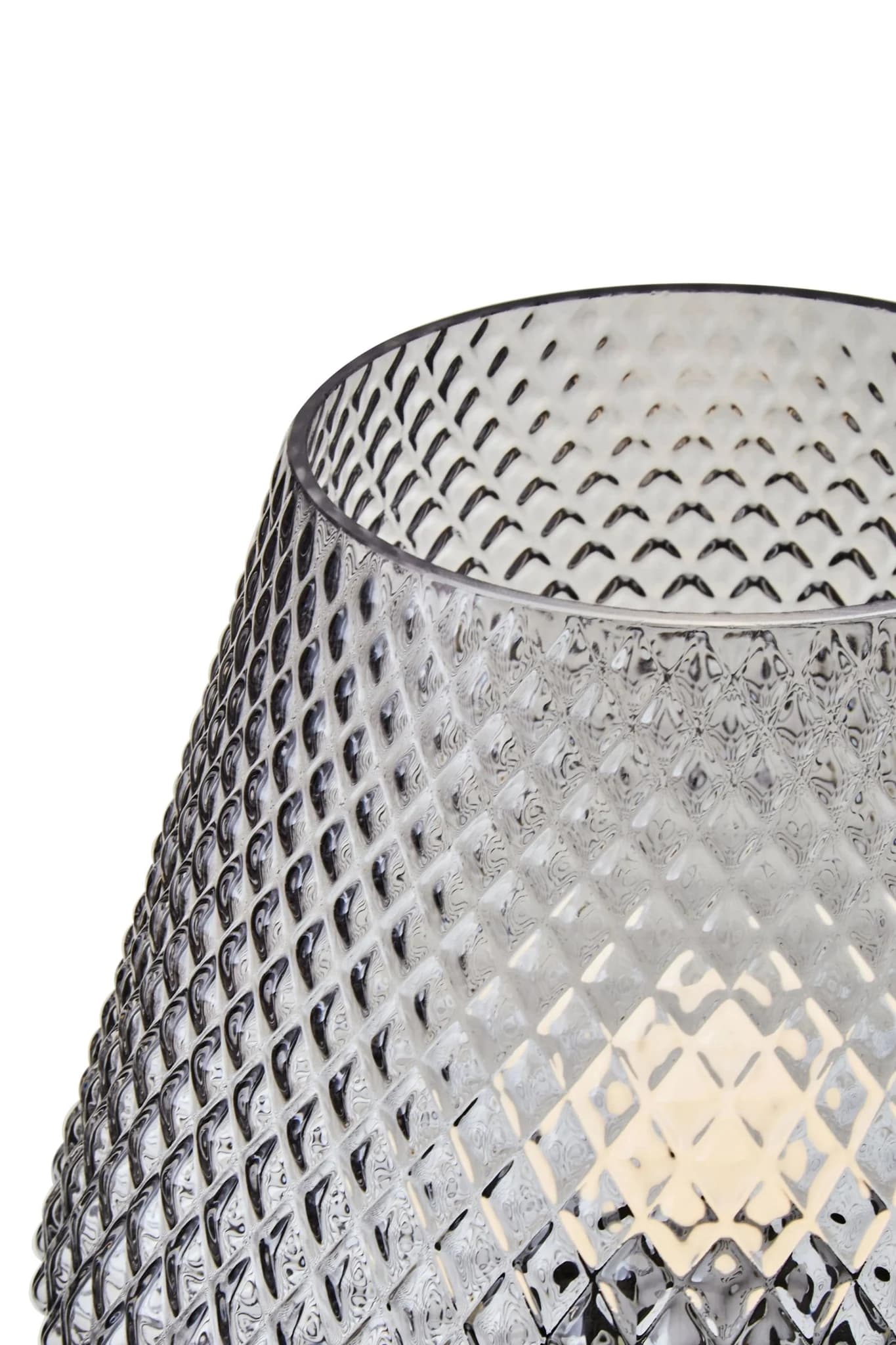 Noble Grey Smoked Glass Table Lamp - Table lamps, photo 5 of 5