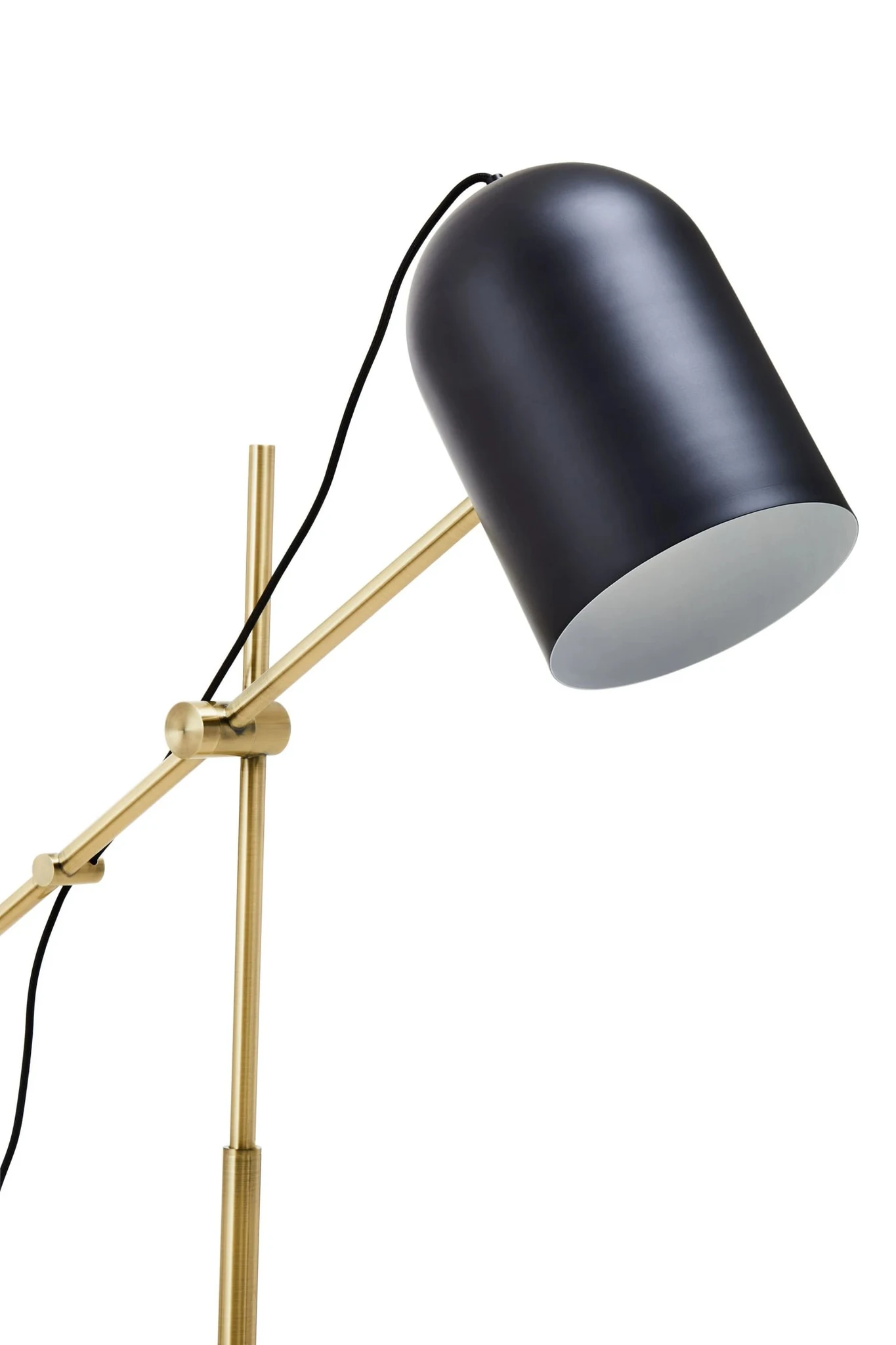 Equipoise Black and Brass Finish Floor Lamp with Marble Base - Floor lamps, photo 7 of 7