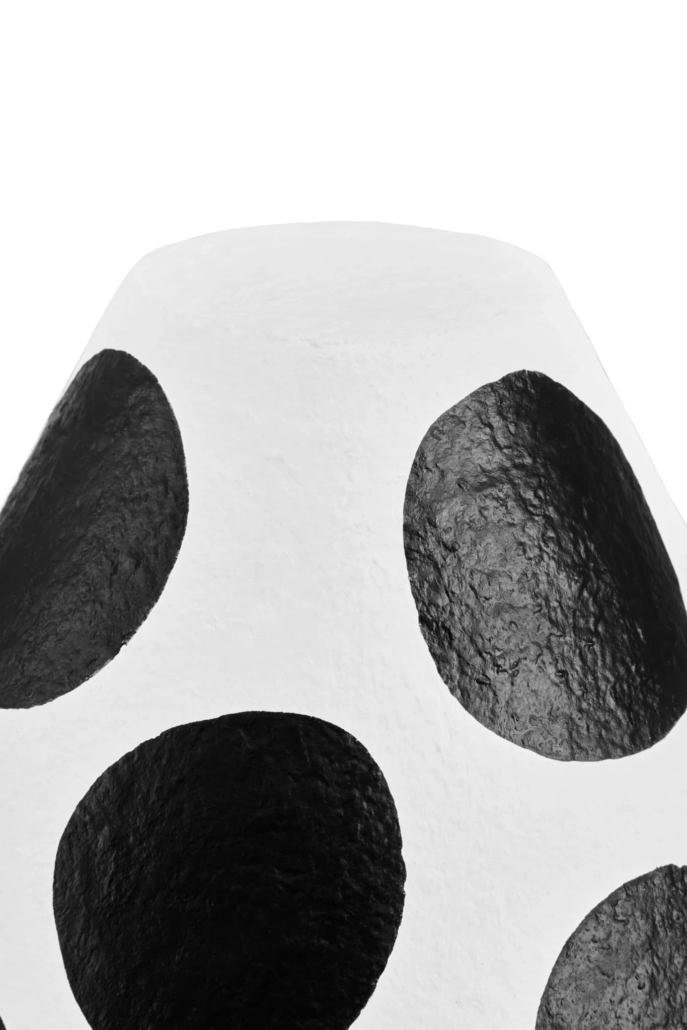 Carta Black and White Polka Dot Papier Mache Table Lamp - Table lamps, photo 6 of 8