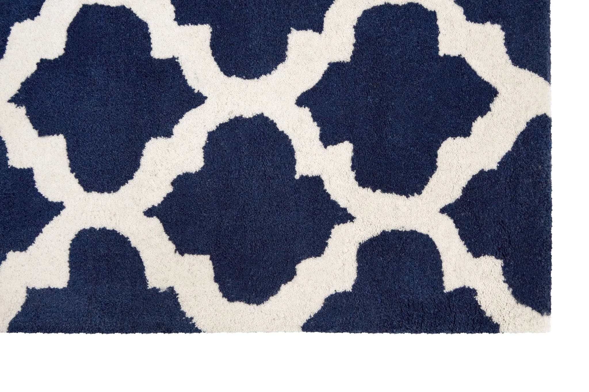 Bosie Kensington Townhouse Navy Blue and White Rug - Decorative, photo 2 of 2