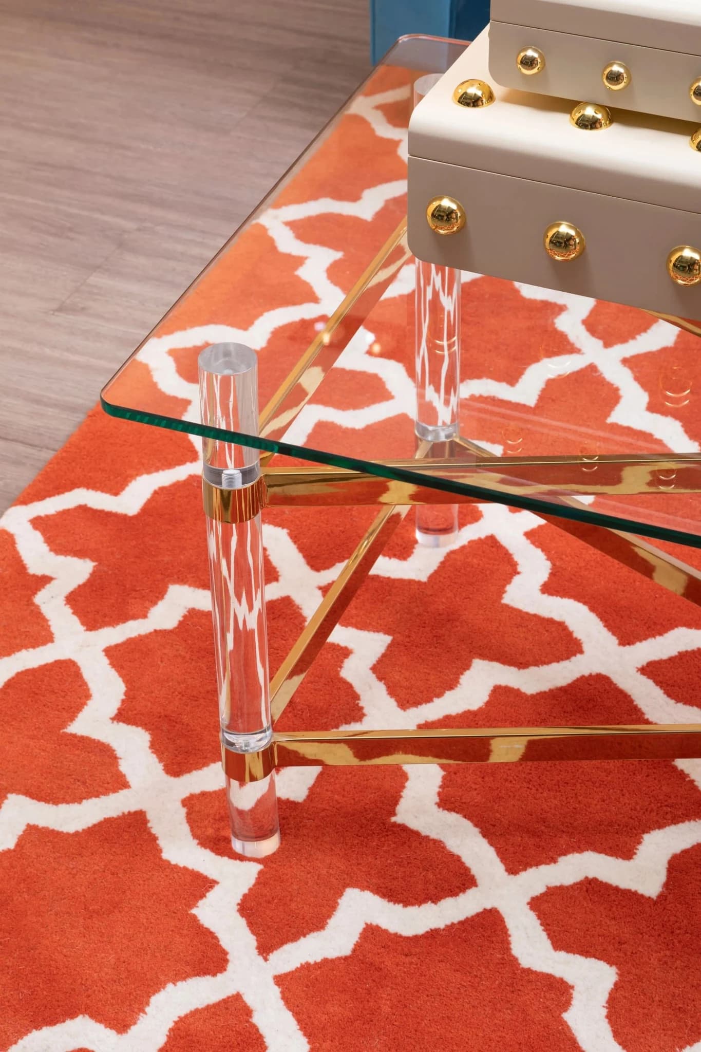 Bosie Kensington Townhouse Small Orange Hand Woven Rug - Decorative, photo 2 of 5