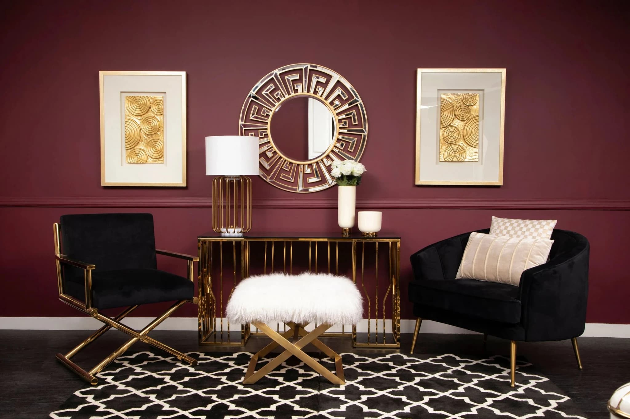 Bosie Hampstead Black and White Rug - Decorative, photo 4 of 4