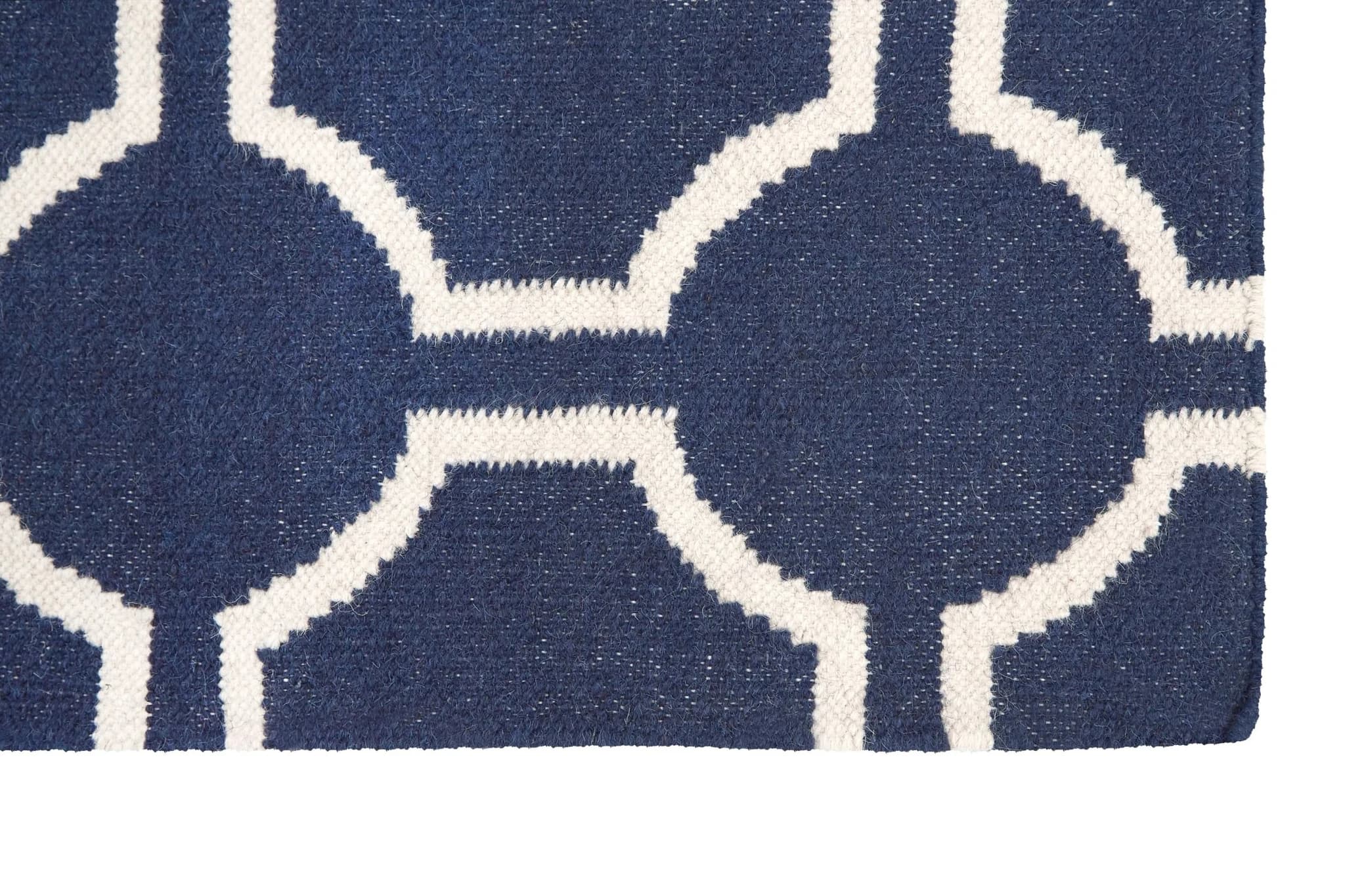 Bosie Kensington Townhouse Small Blue Hand Woven Rug - Decorative, photo 2 of 2