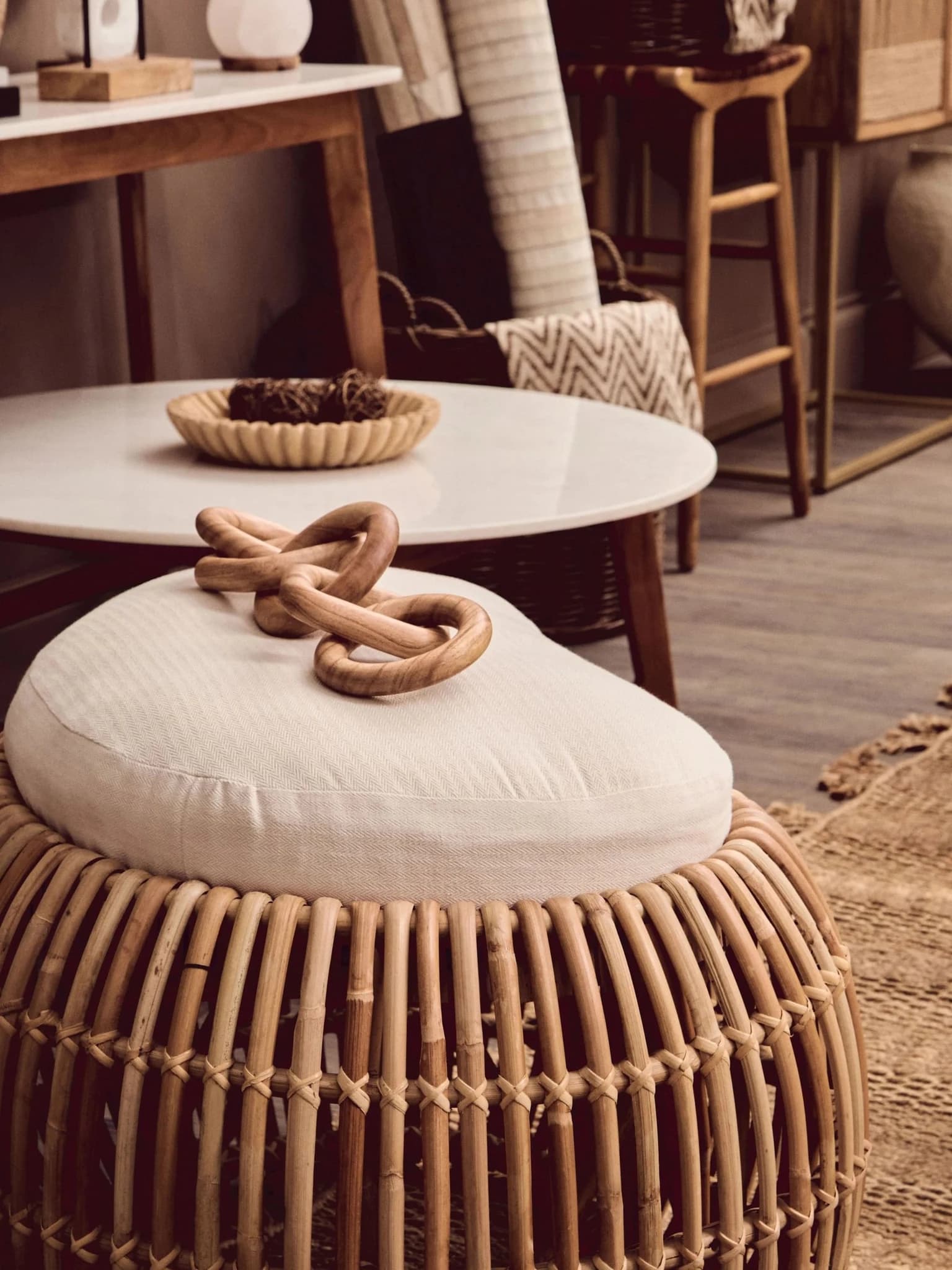 Bosie Jango Natural Large Striped Rug - Decorative, photo 3 of 8