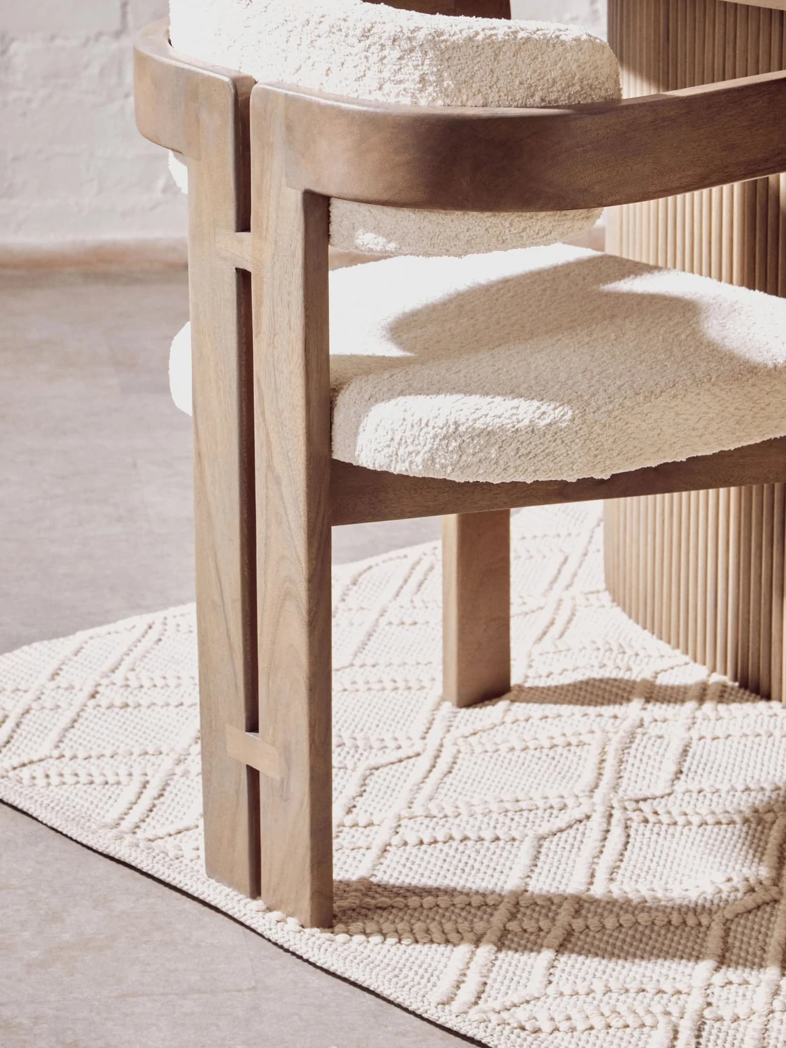 Bosie Jango Small Geometric Iovry Rug - Decorative, photo 7 of 8