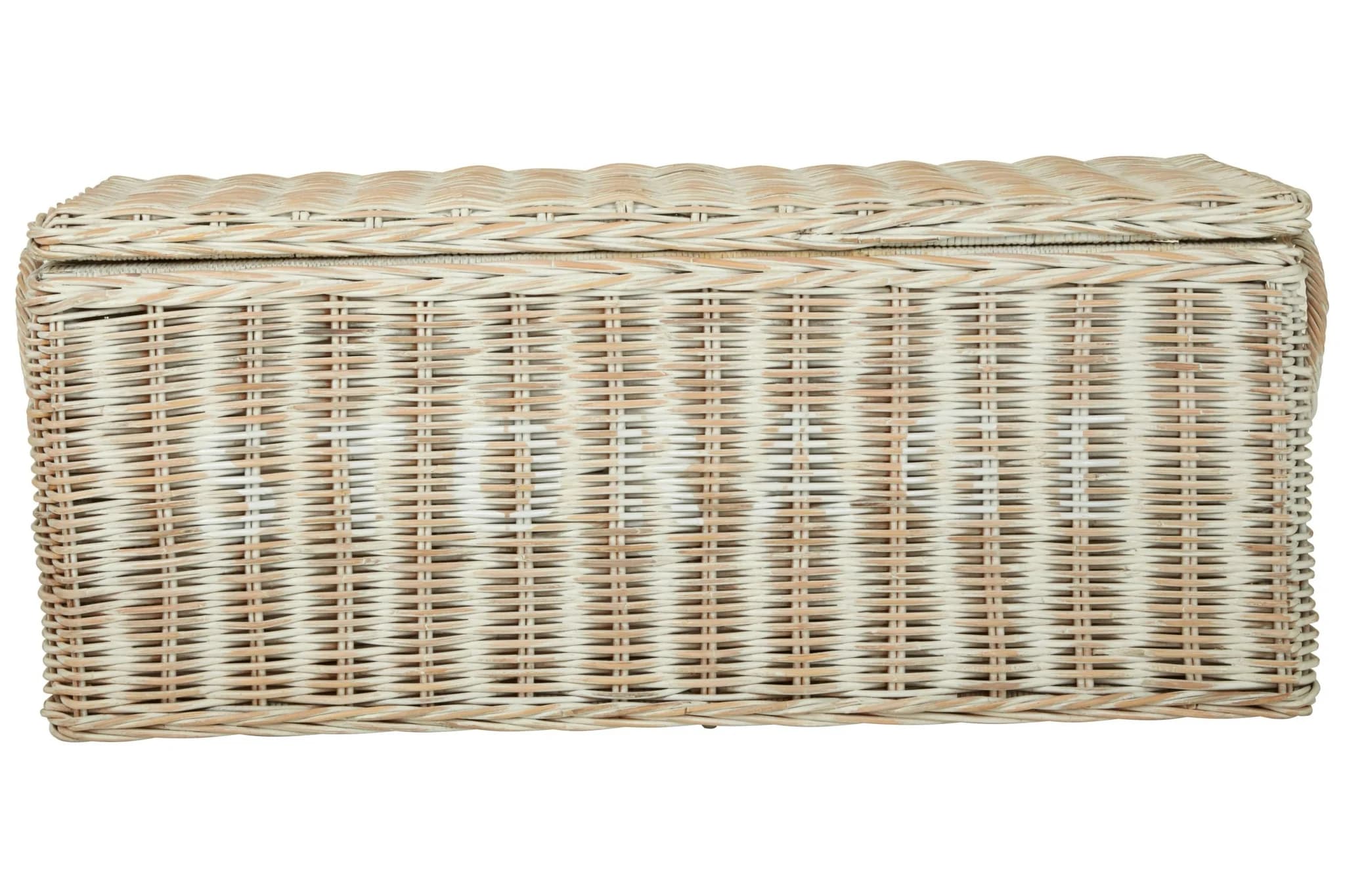 Argento Whitewash Rattan Storage Boxes-Set of 2 - Bookcases & shelving, photo 2 of 8