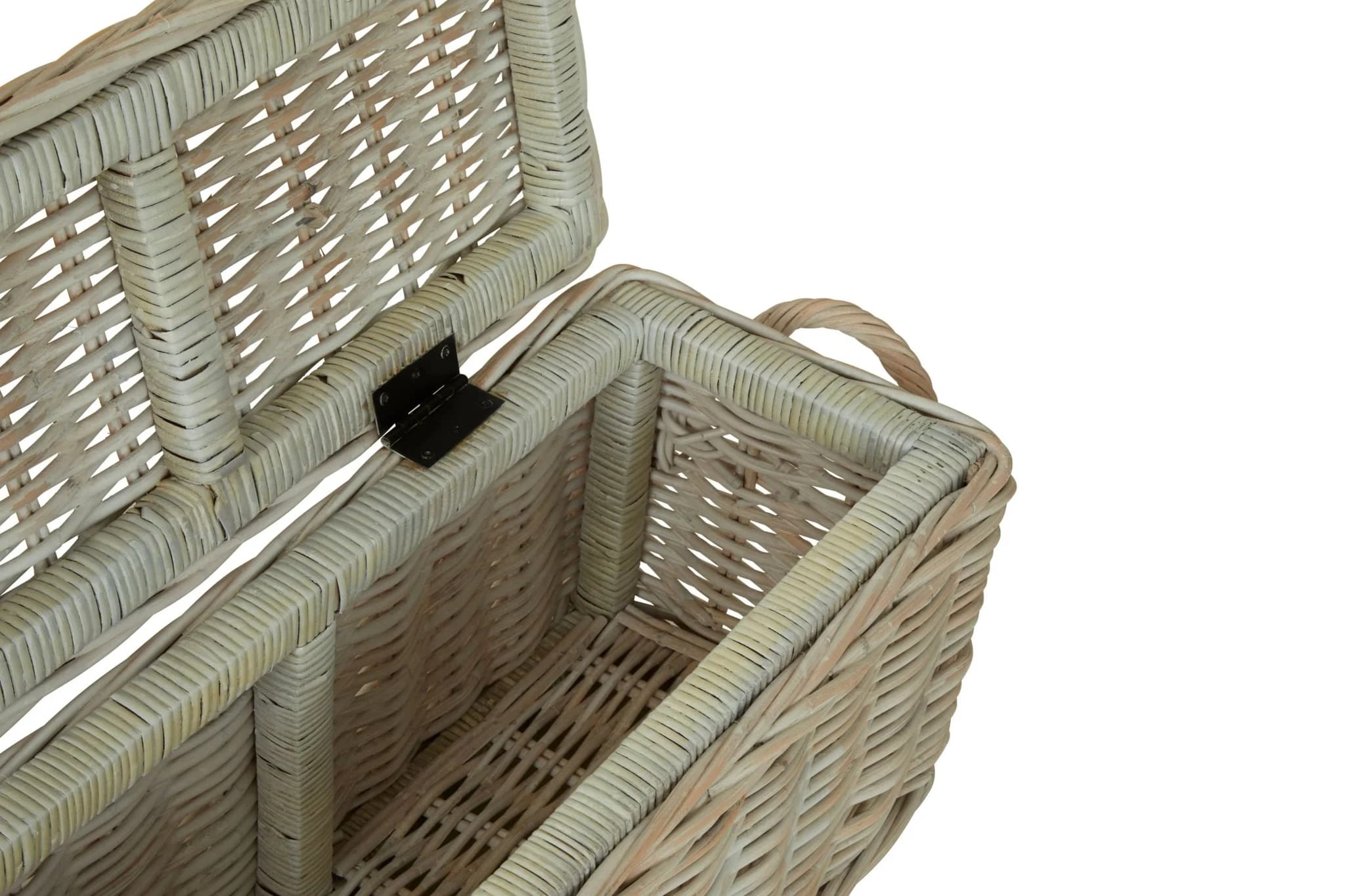 Argento Whitewash Rattan Storage Boxes-Set of 2 - Bookcases & shelving, photo 8 of 8