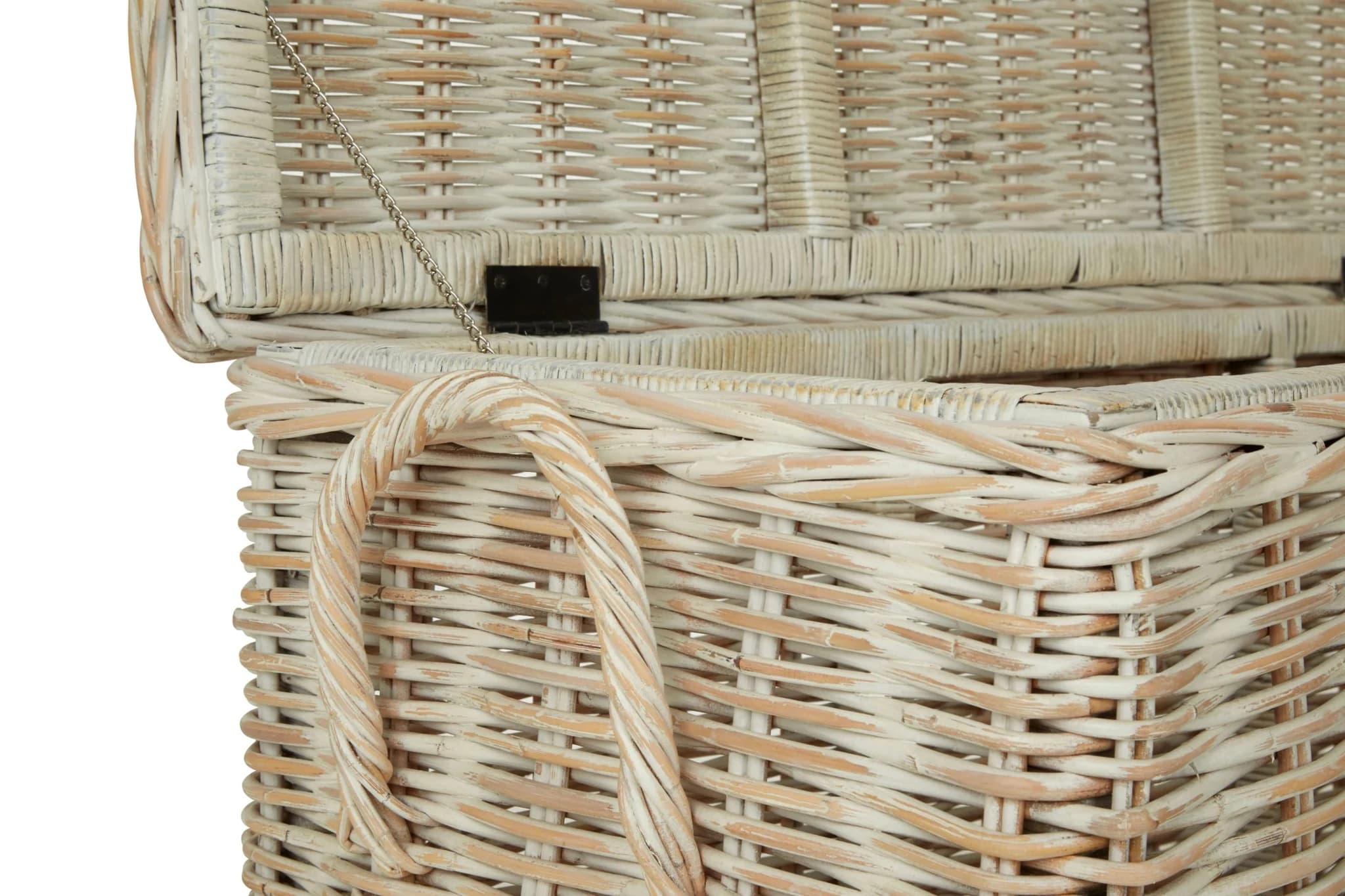 Argento Whitewash Rattan Storage Boxes-Set of 2 - Bookcases & shelving, photo 7 of 8