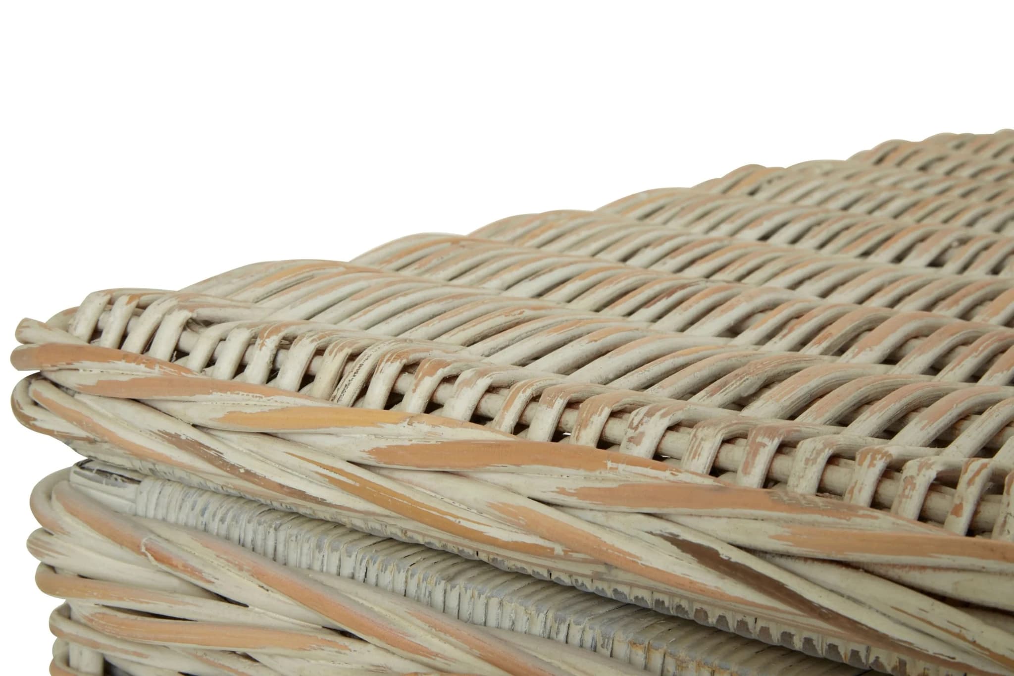 Argento Whitewash Rattan Storage Boxes-Set of 2 - Bookcases & shelving, photo 6 of 8