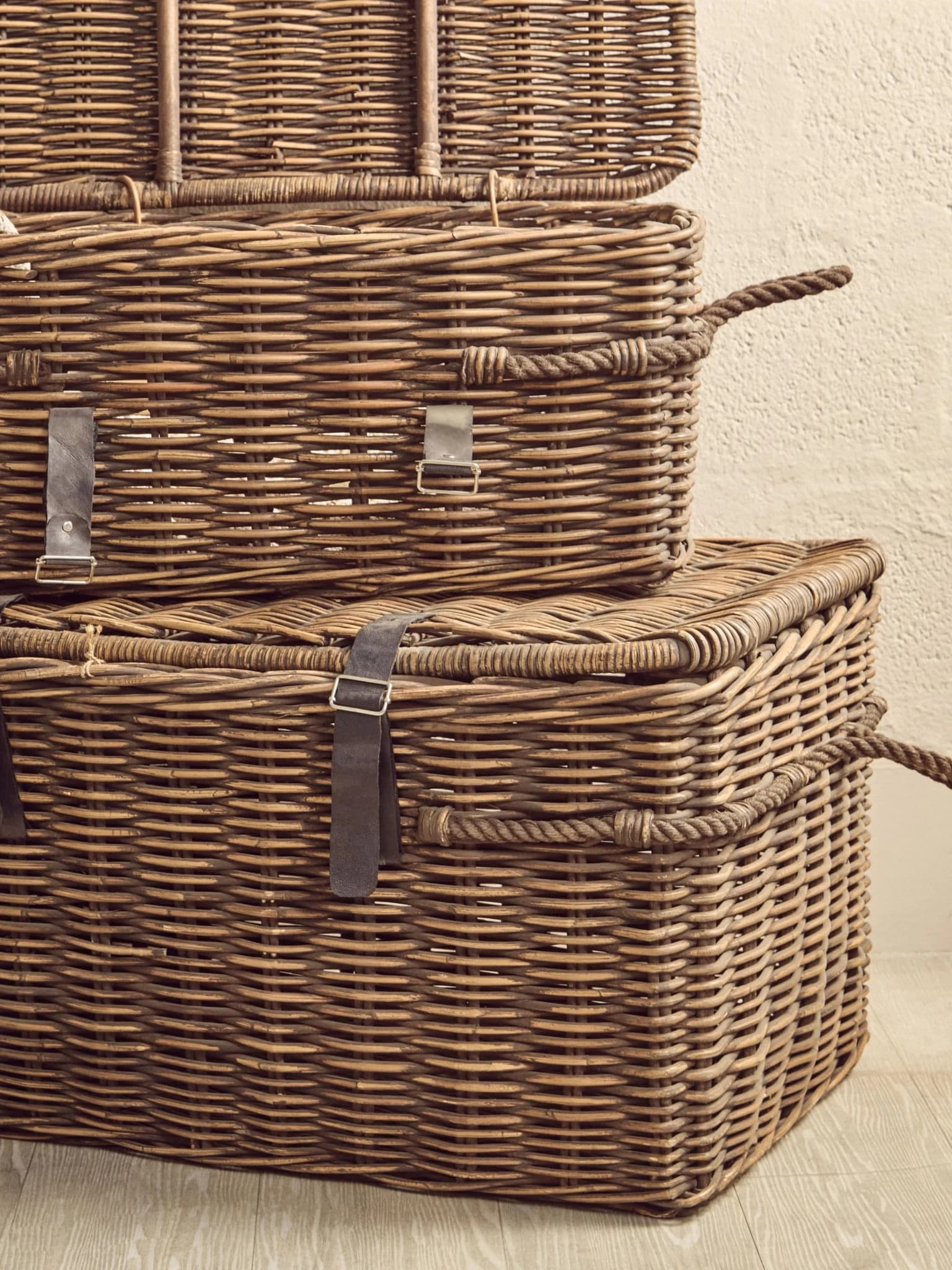Argento Brown Rattan Storage Trunks -Set of 3 - Bookcases & shelving, photo 7 of 8