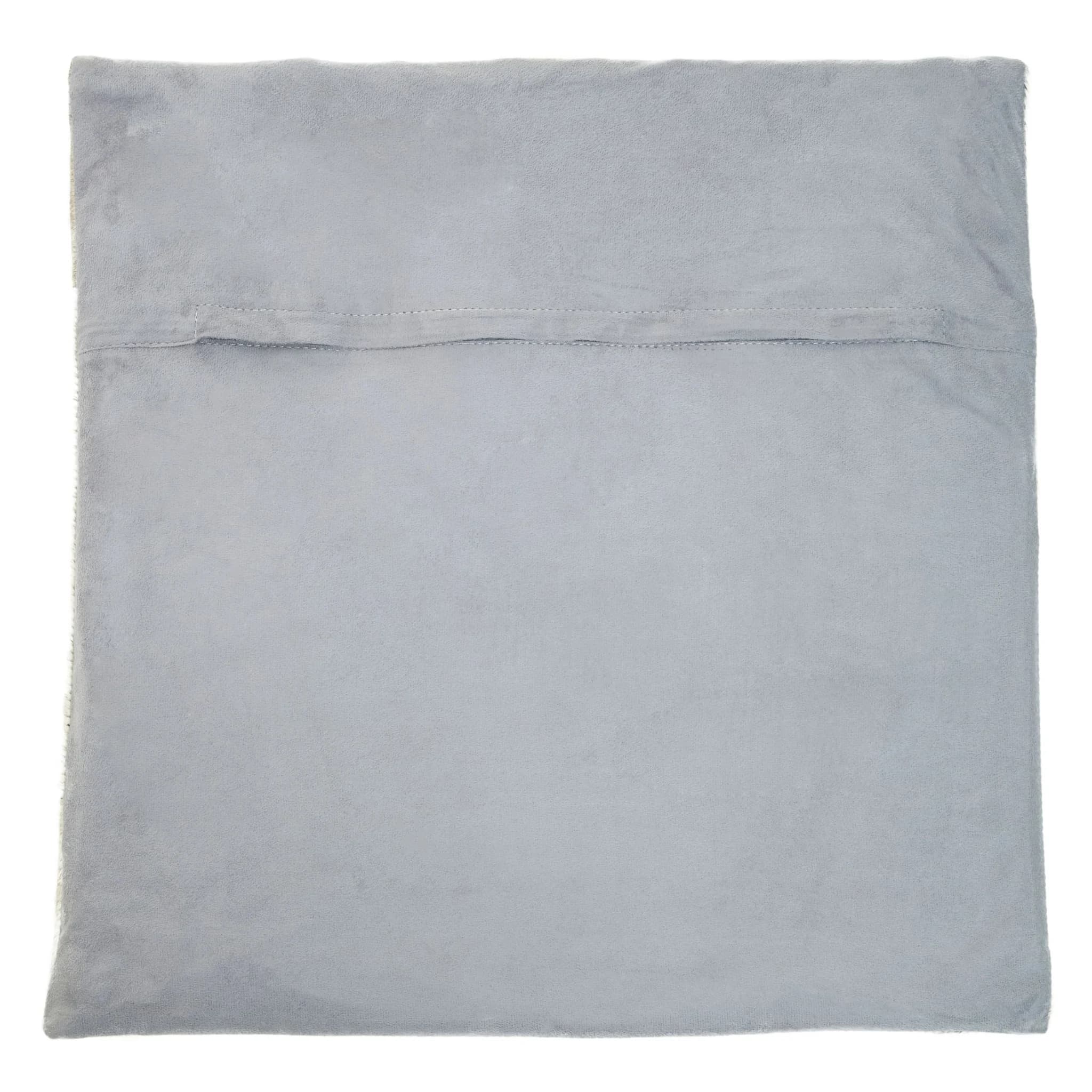 Bosie Safira Grey Hair on Leather Patchwork with Studs Cushion - Decorative, photo 3 of 6