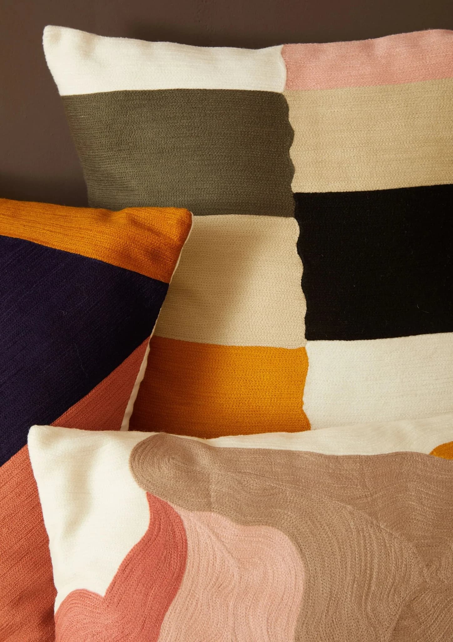 Bosie Ozella Colour Block Design Square Cushion - Decorative, photo 4 of 8
