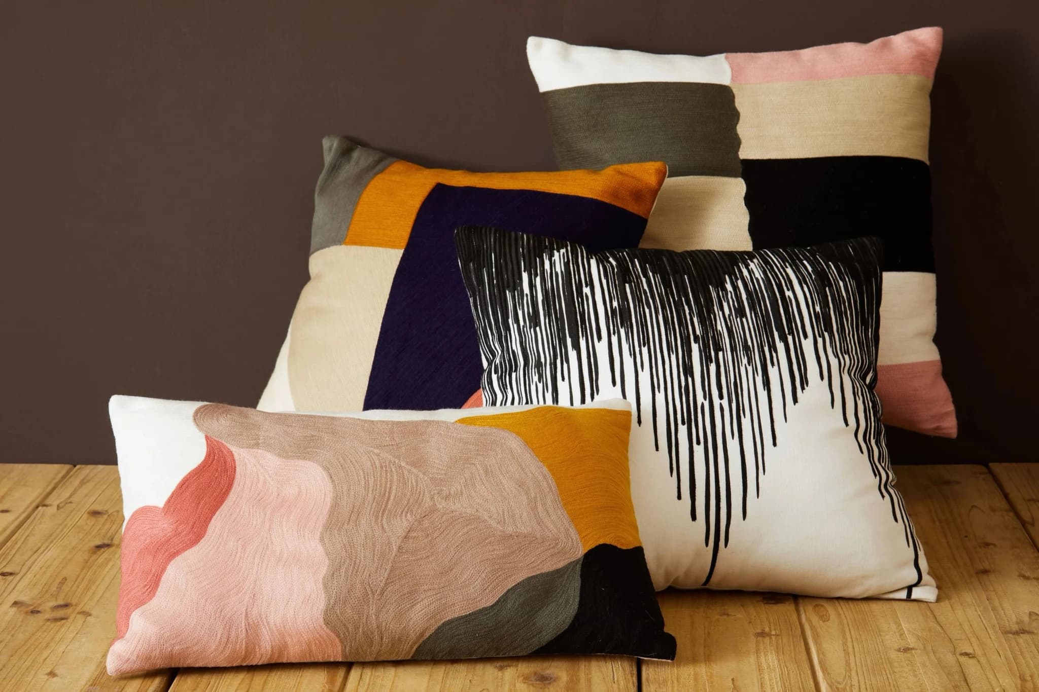Bosie Ozella Abstract Multi Coloured Cushion - Decorative, photo 3 of 7