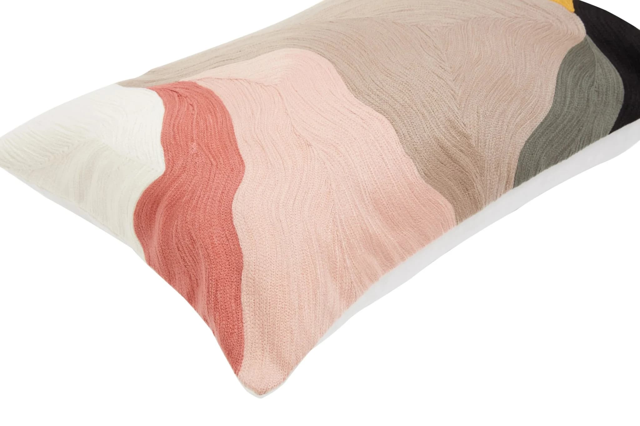 Bosie Ozella Multi Coloured Abstract Terrain Design Rectangular Cushion - Decorative, photo 4 of 6