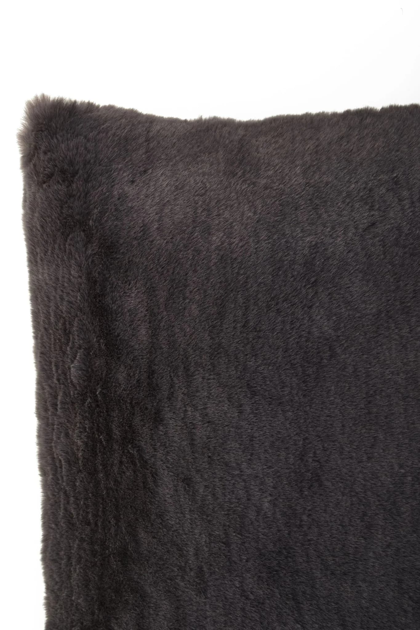 Bosie Lamina Grey Square Fur Cushion - Decorative, photo 8 of 8
