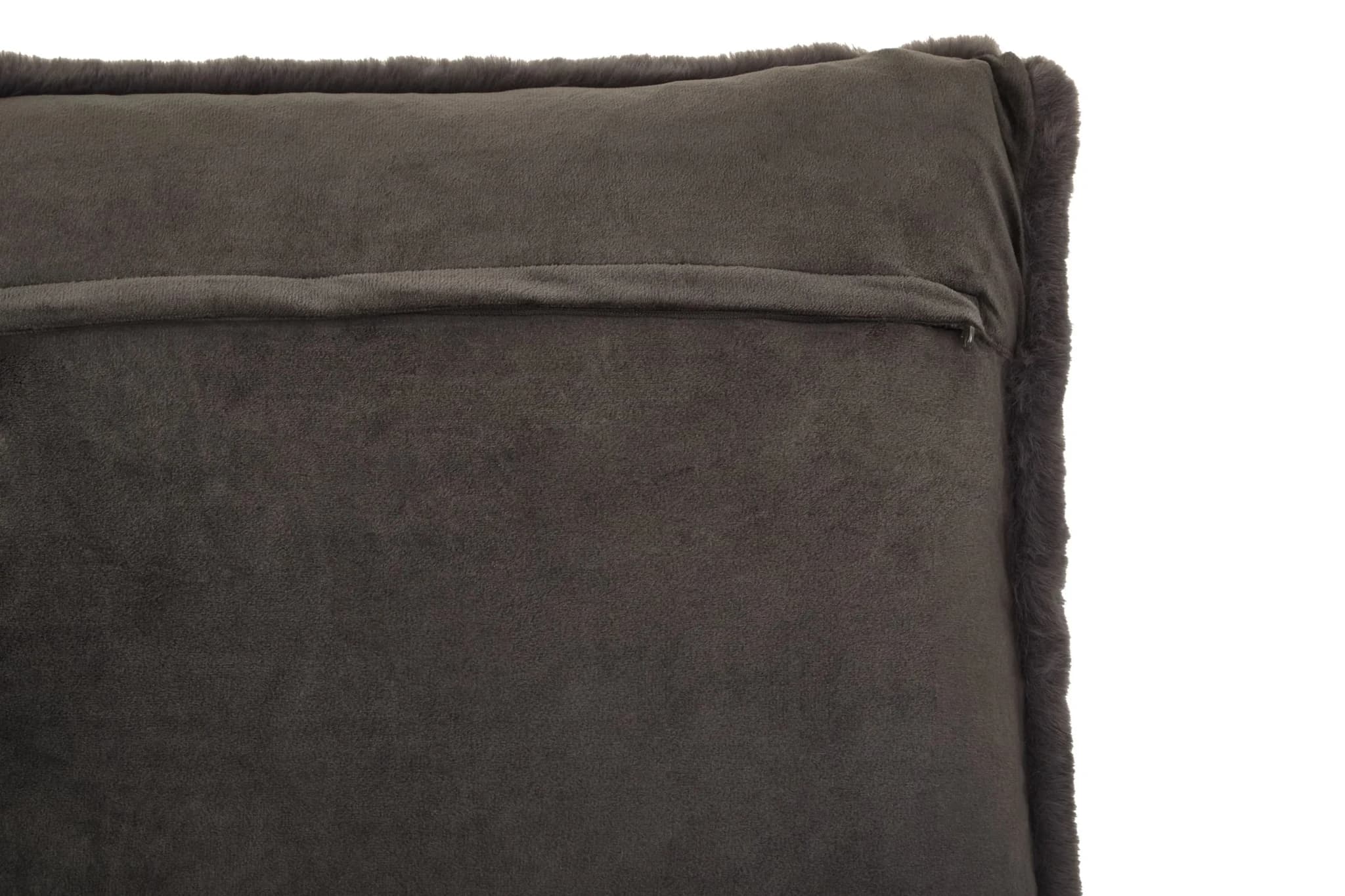 Bosie Lamina Grey Square Fur Cushion - Decorative, photo 6 of 8