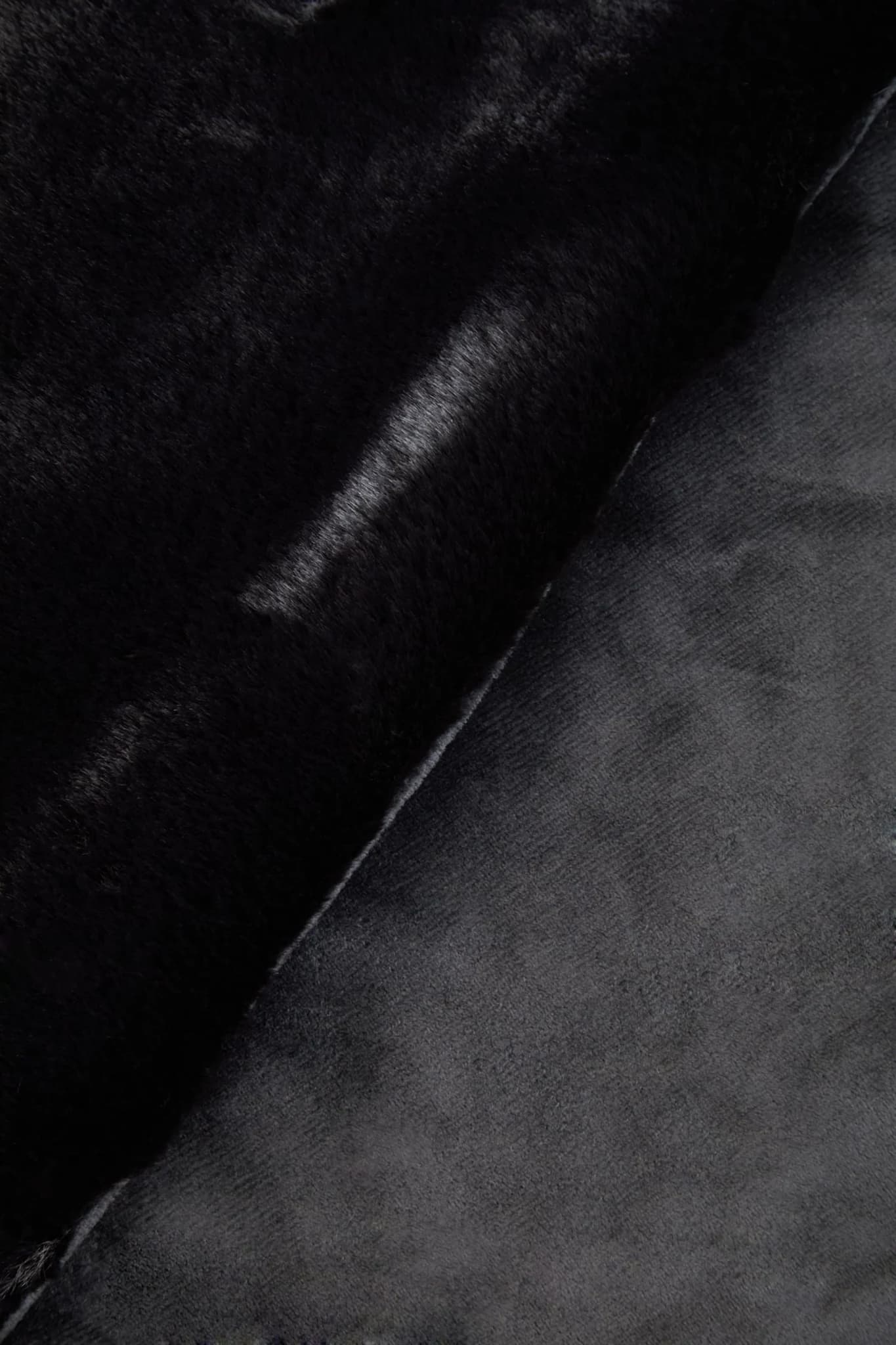 Bosie Lamina Black Faux Fur Throw - Decorative, photo 6 of 7