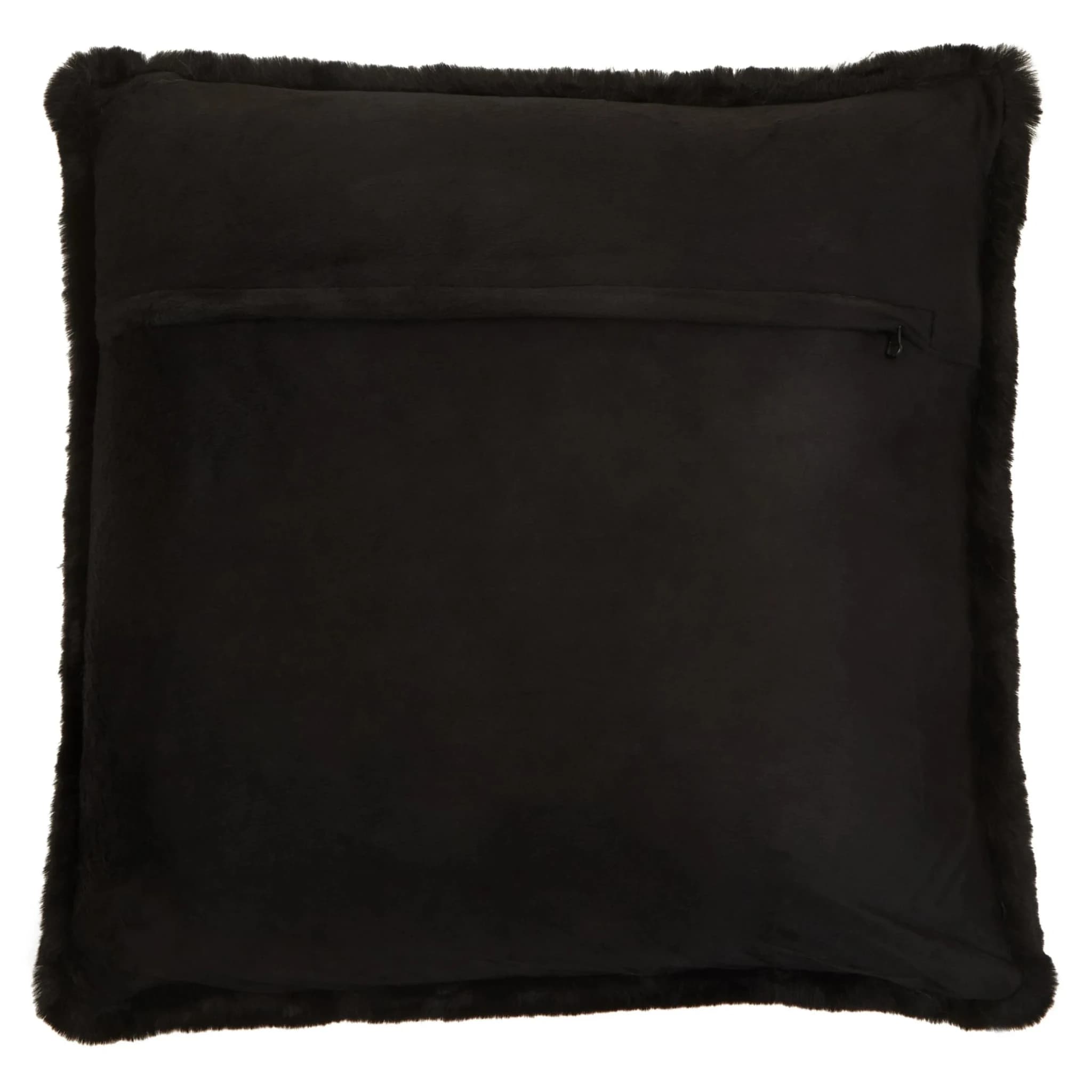 Bosie Lamina Black Square Fur Cushion - Decorative, photo 7 of 8