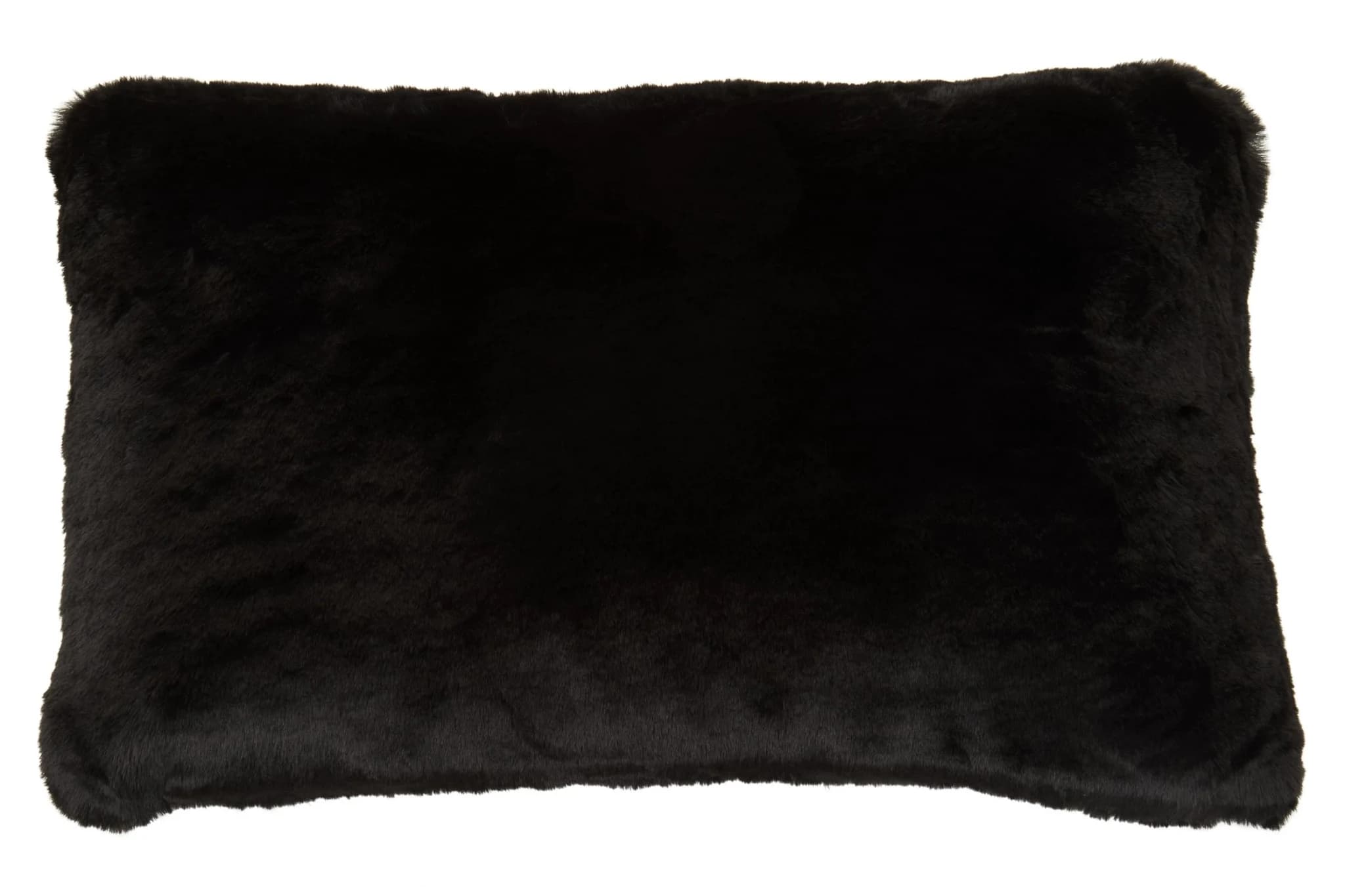 Bosie Lamina Black Rectangular Fur Cushion - Decorative, photo 3 of 5