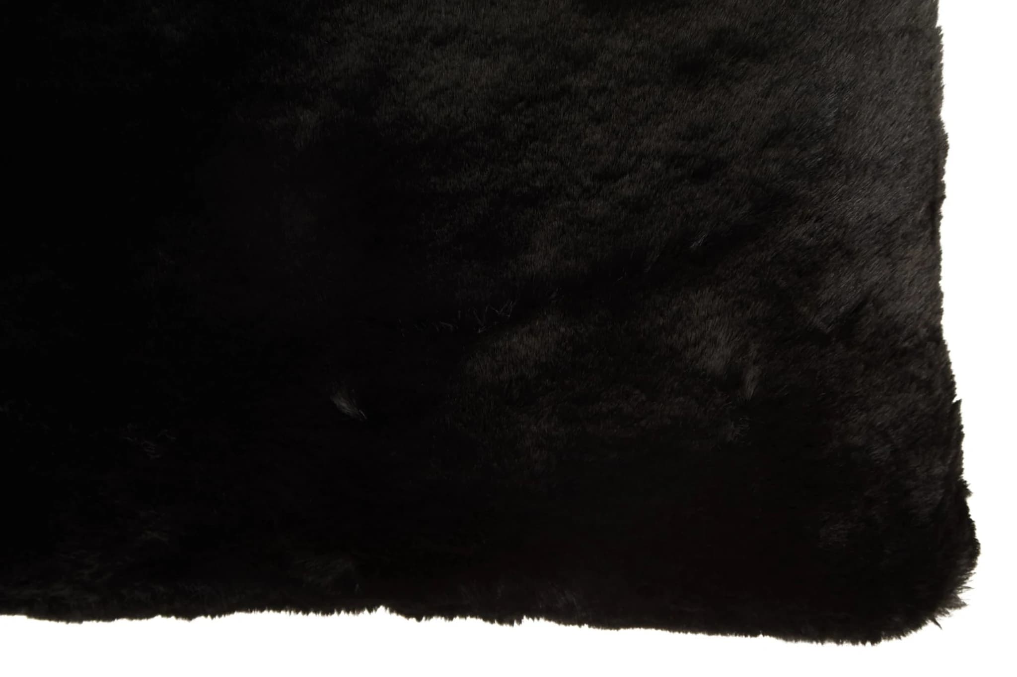 Bosie Lamina Black Rectangular Fur Cushion - Decorative, photo 4 of 5