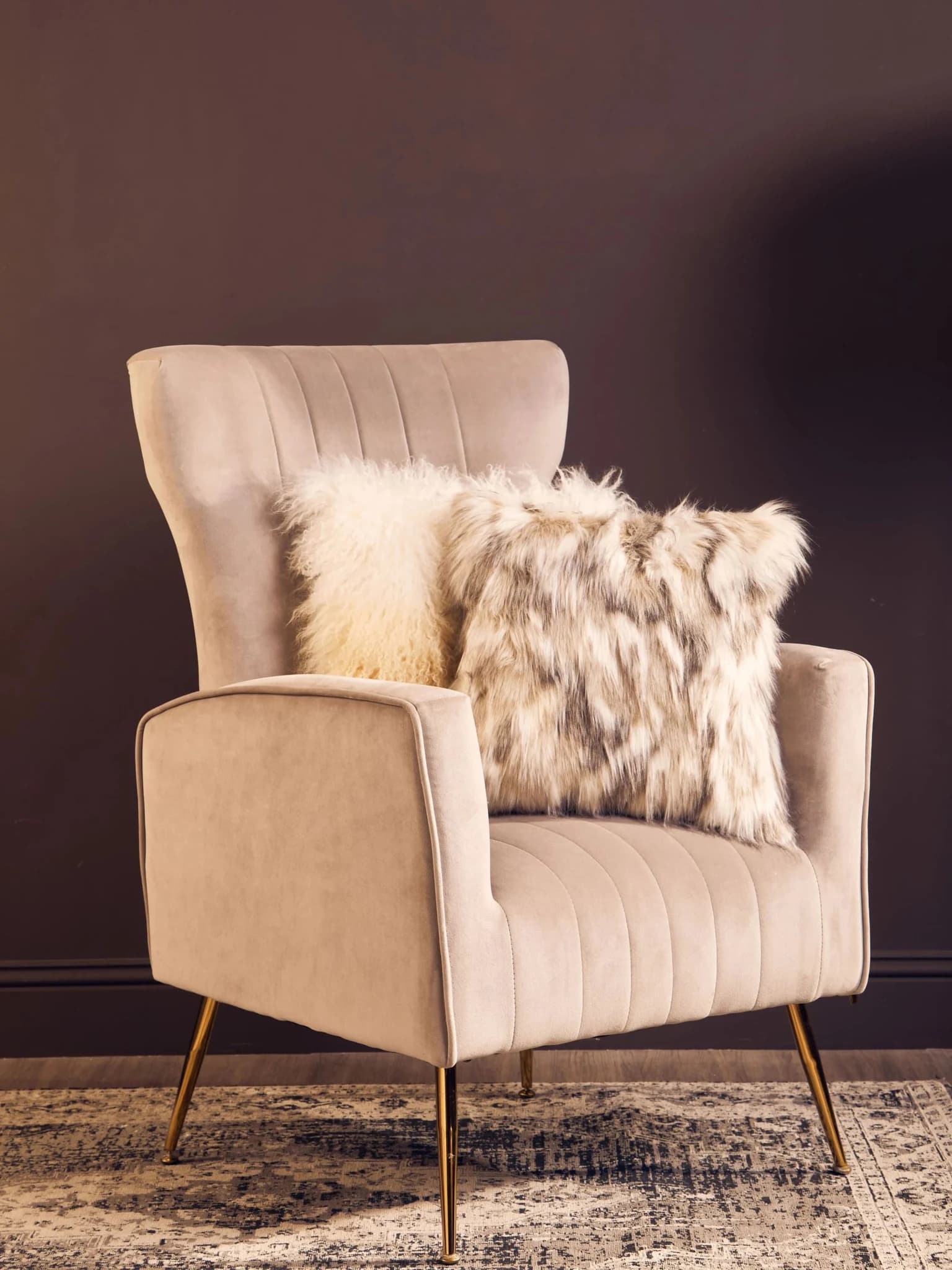 Bosie Lamina Natural Fur Square Cushion - Decorative, photo 4 of 8