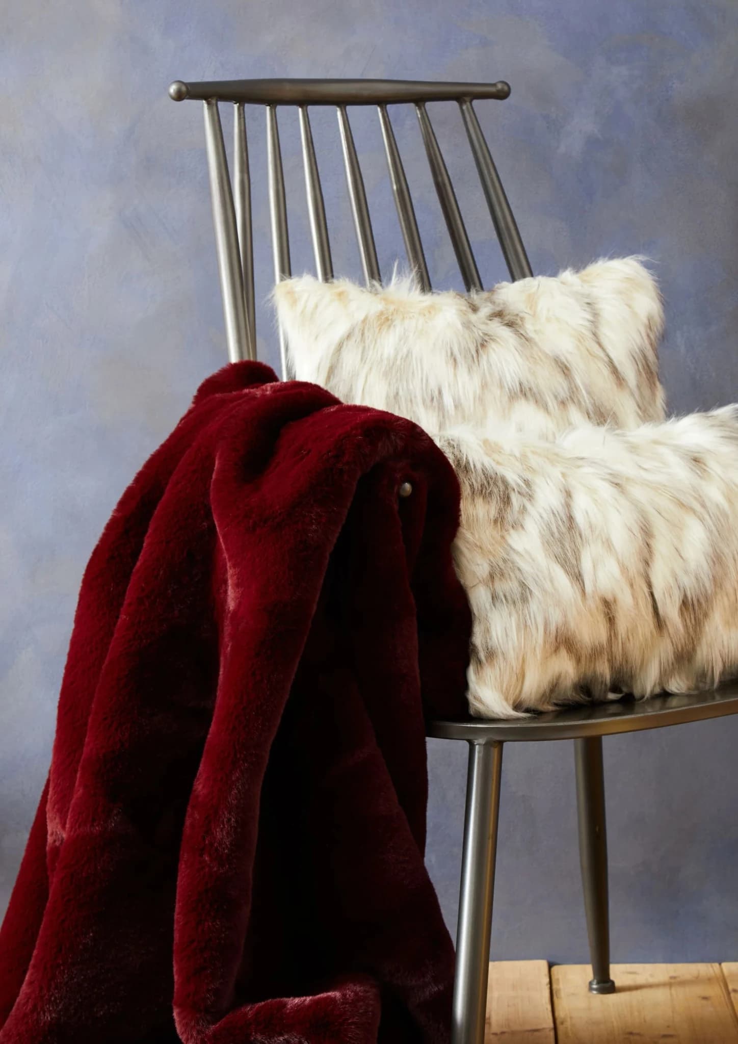 Bosie Lamina Natural Rectangular Fur Cushion - Decorative, photo 6 of 8