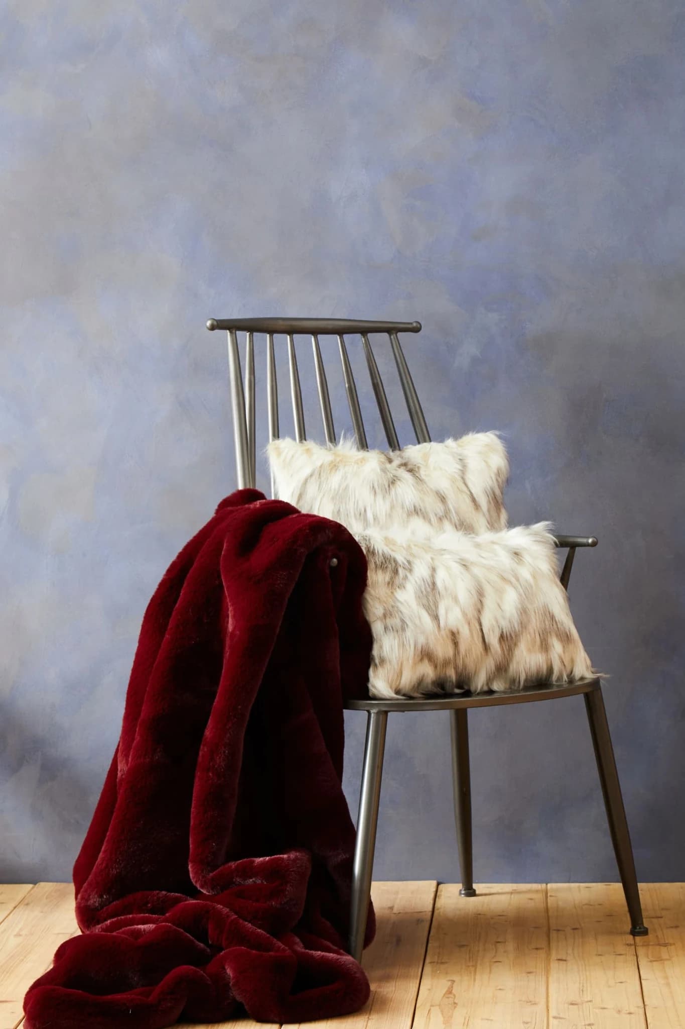 Bosie Lamina Natural Rectangular Fur Cushion - Decorative, photo 2 of 8