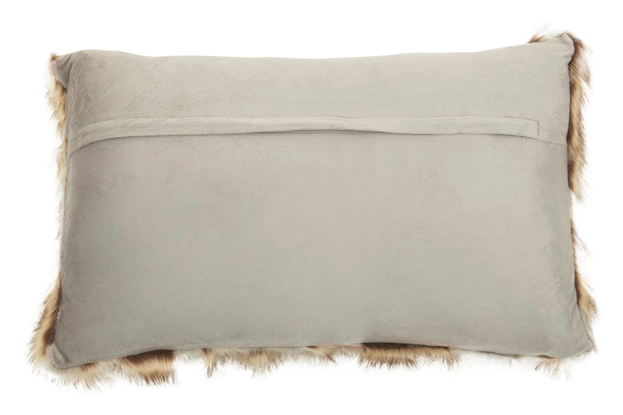 Bosie Lamina Grey And Natural Fur Cushion - Decorative, photo 3 of 8