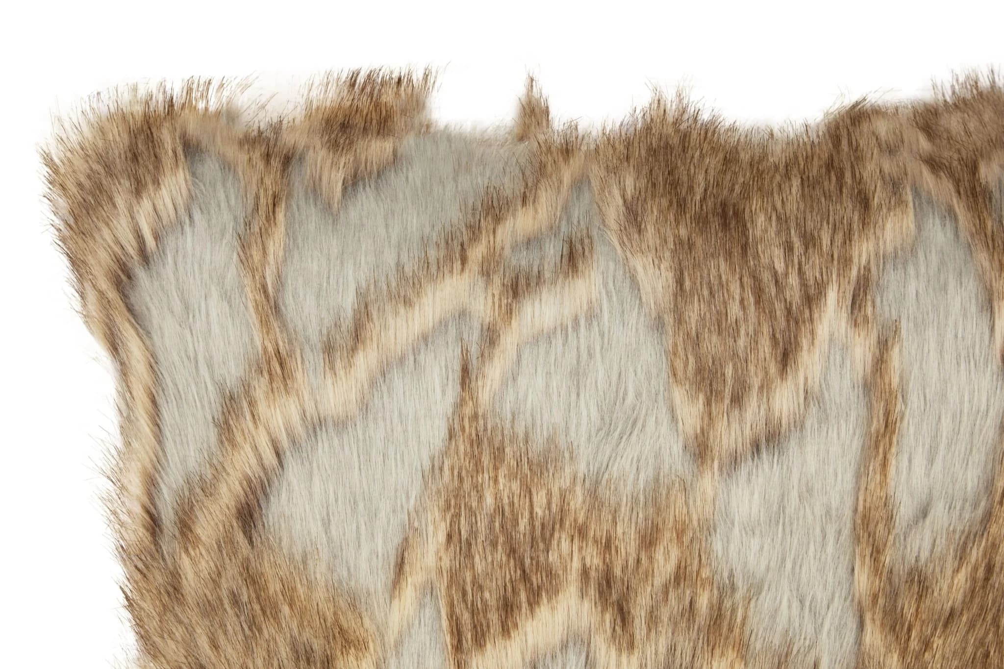 Bosie Lamina Grey And Natural Fur Cushion - Decorative, photo 7 of 8