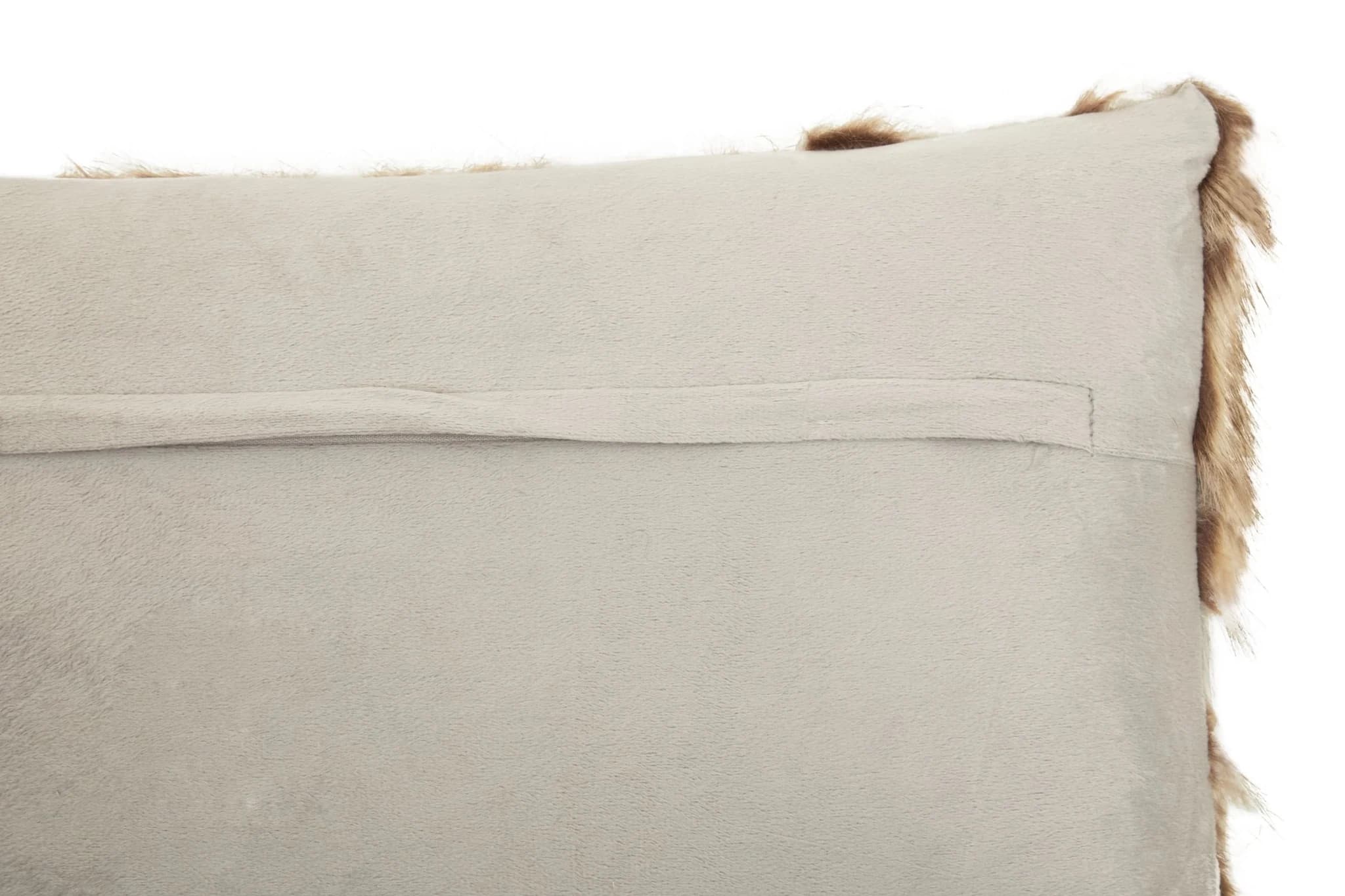 Bosie Lamina Grey And Natural Fur Cushion - Decorative, photo 5 of 8