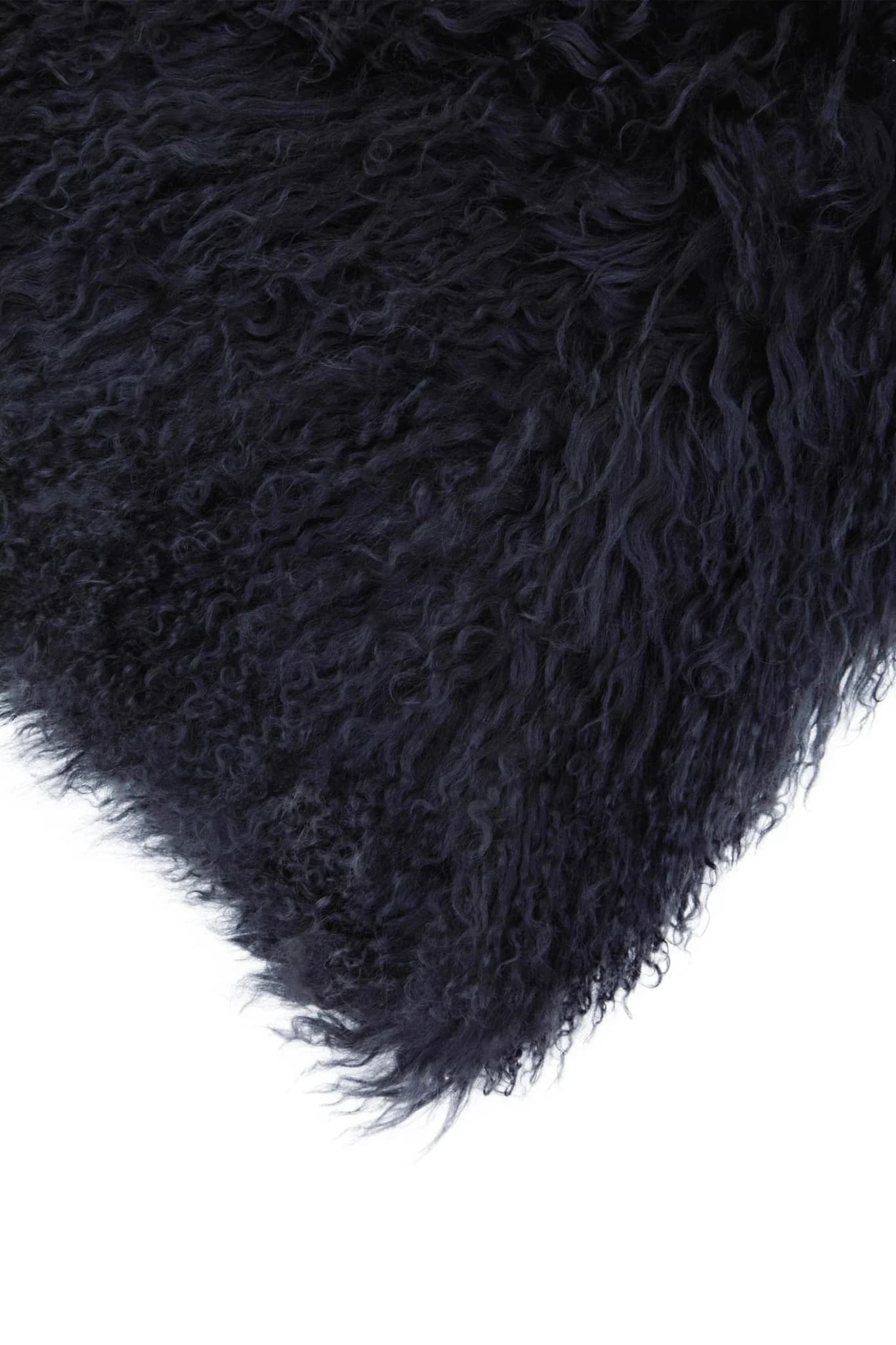 Bosie Real Mongolian Fur Black Square Cushion - Decorative, photo 6 of 6