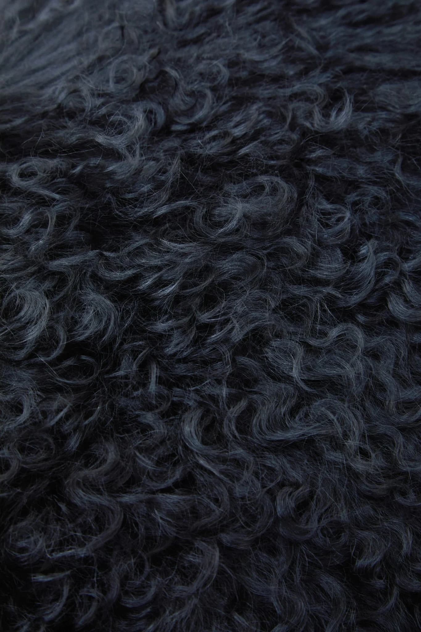 Bosie Real Mongolian Fur Black Rectangular Cushion - Decorative, photo 7 of 8