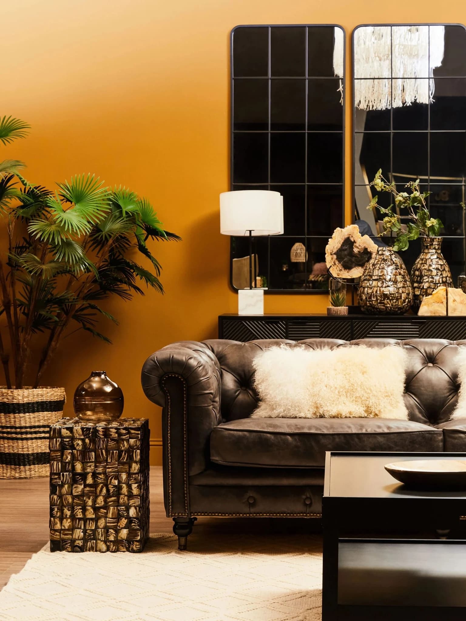Bosie Real Mongolian Fur Natural Ombre Rectangular Cushion - Decorative, photo 5 of 8