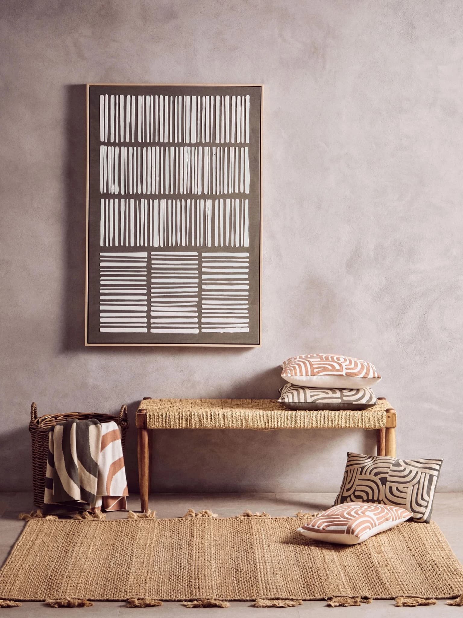 Bosie Ozella Natural And Green Throw - Decorative, photo 6 of 8