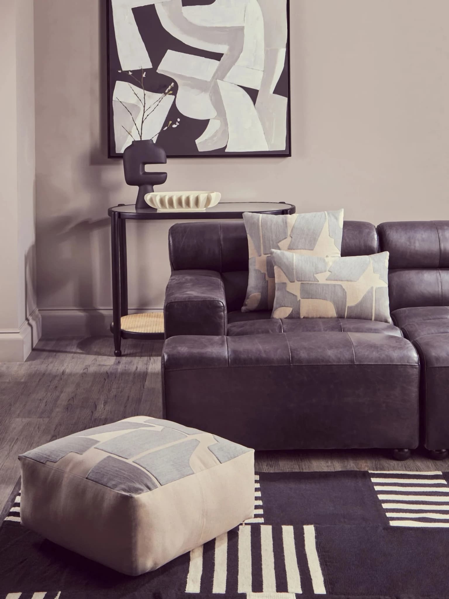 Bosie Ozella Natural And Grey Rectangular Cushion - Decorative, photo 5 of 8