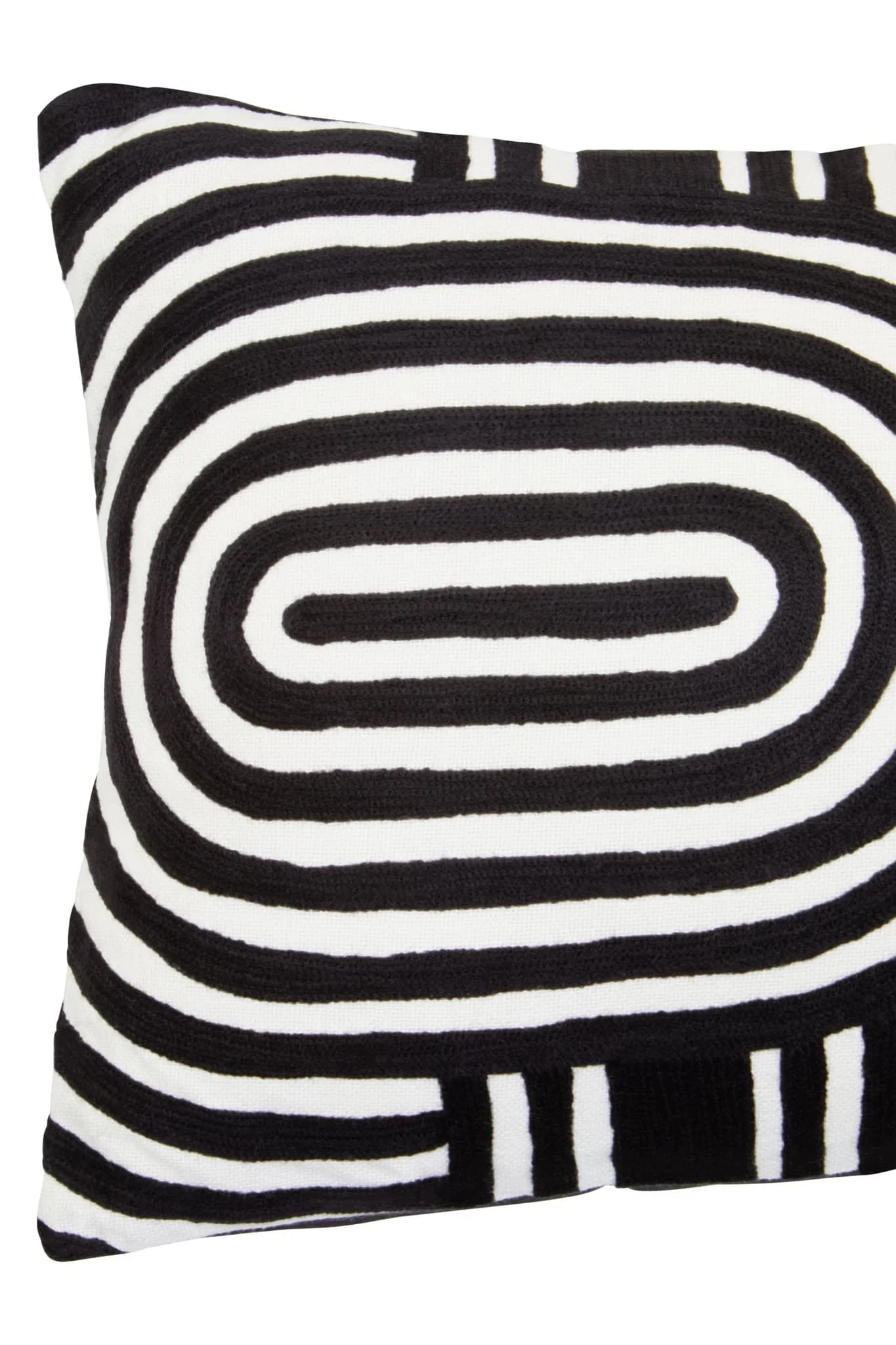 Bosie Ozella Black And White Rectangular Cushion - Decorative, photo 8 of 8