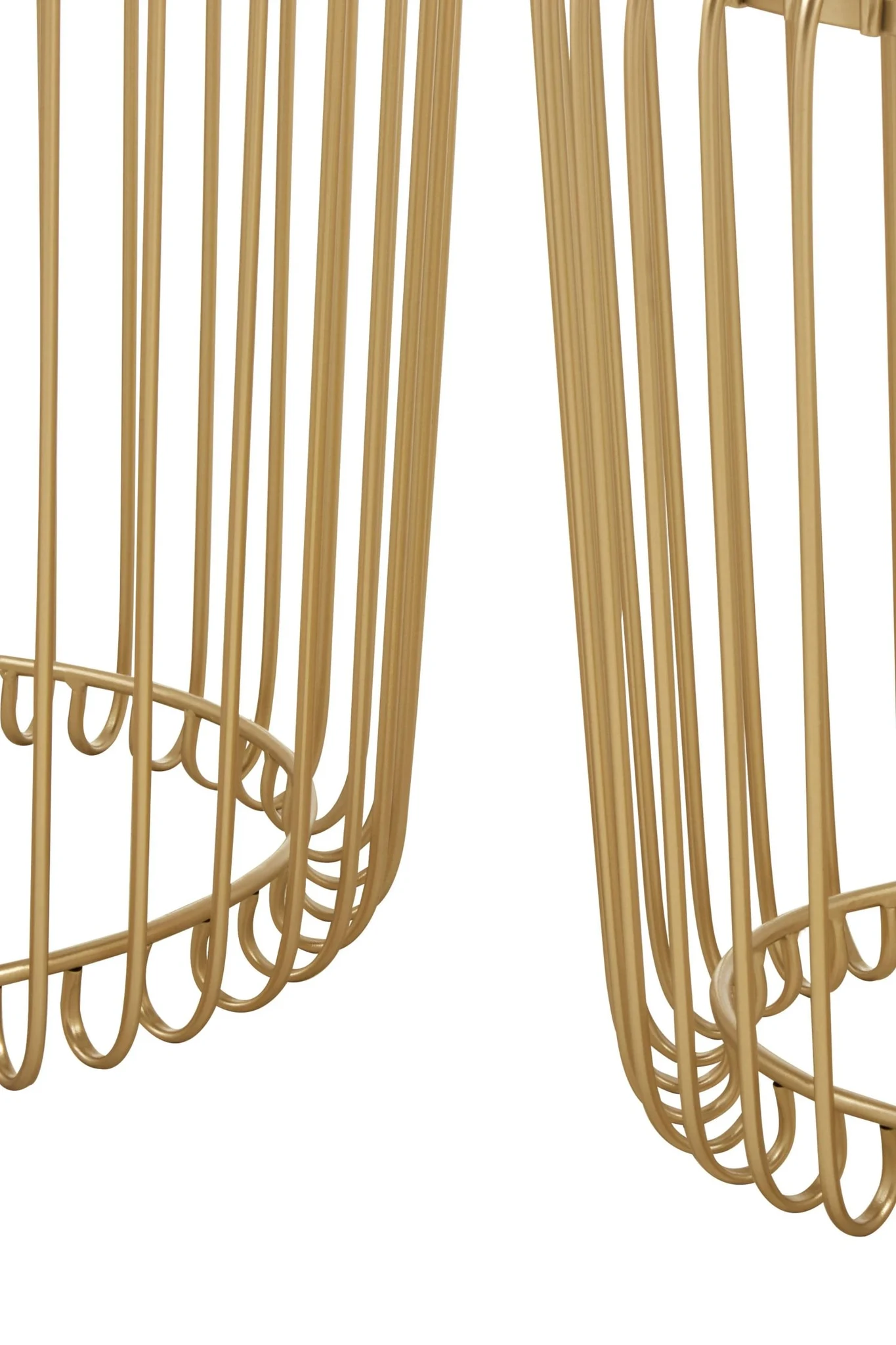 Avantis Set Of Two Champagne Wireframe Side Tables - Tables, photo 7 of 7