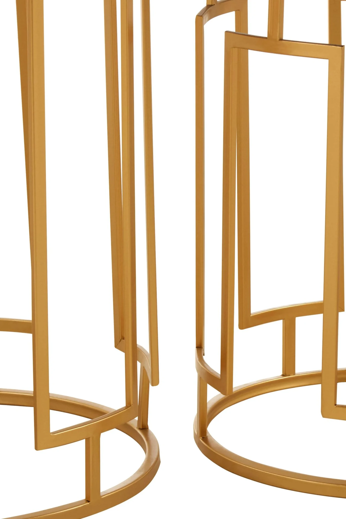 Avantis Set Of 2 Mirrored Top Round Side Tables - Tables, photo 5 of 5