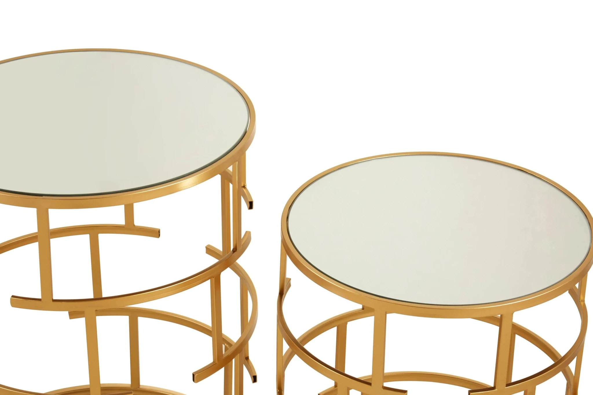 Avantis Set Of 2 Maze Design Side Tables - Tables, photo 8 of 8