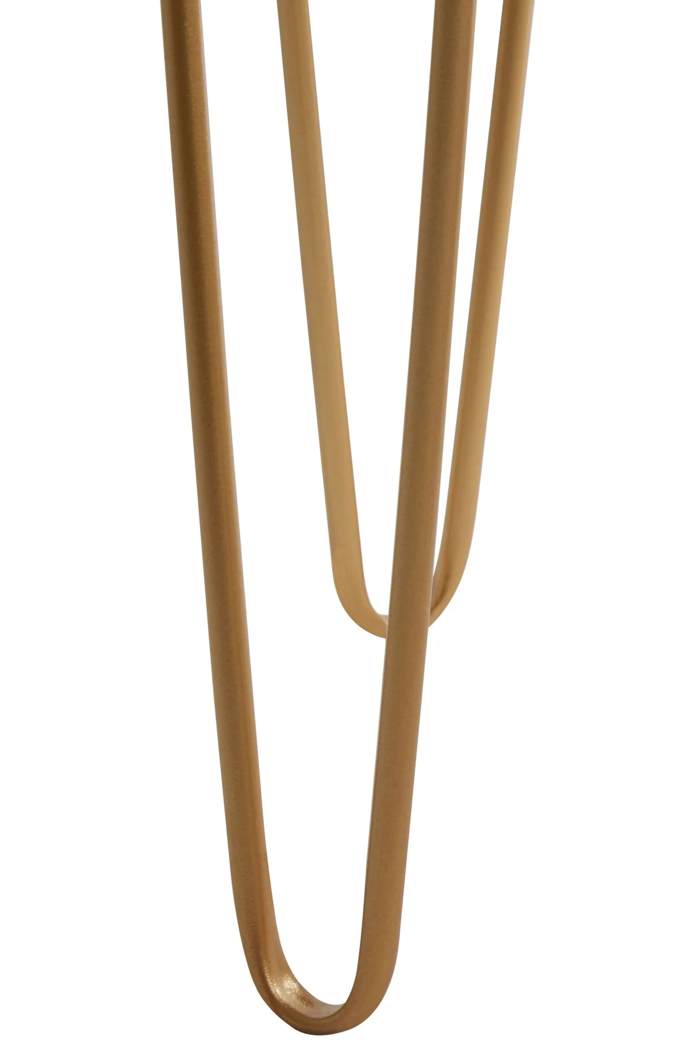 Avantis Gold Finish Set Of 2 Rectangular Side Tables with Hairpin Legs - Tables, photo 7 of 8