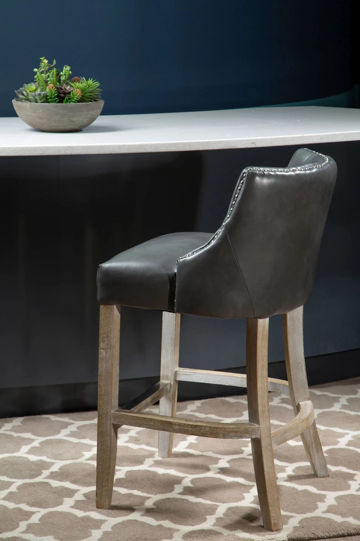 Kensington Townhouse Grey Hevea Bar Chair - Seating, photo 3 of 8