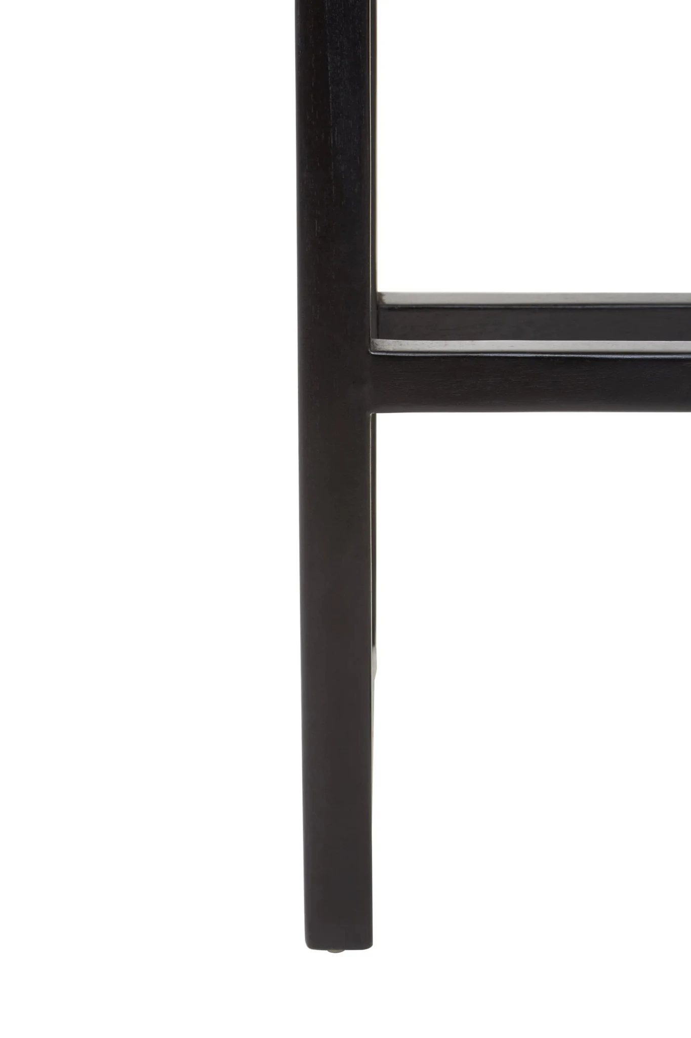 Kendari Grey Leather Bar Chair with Black Wooden Legs - Seating, photo 5 of 7