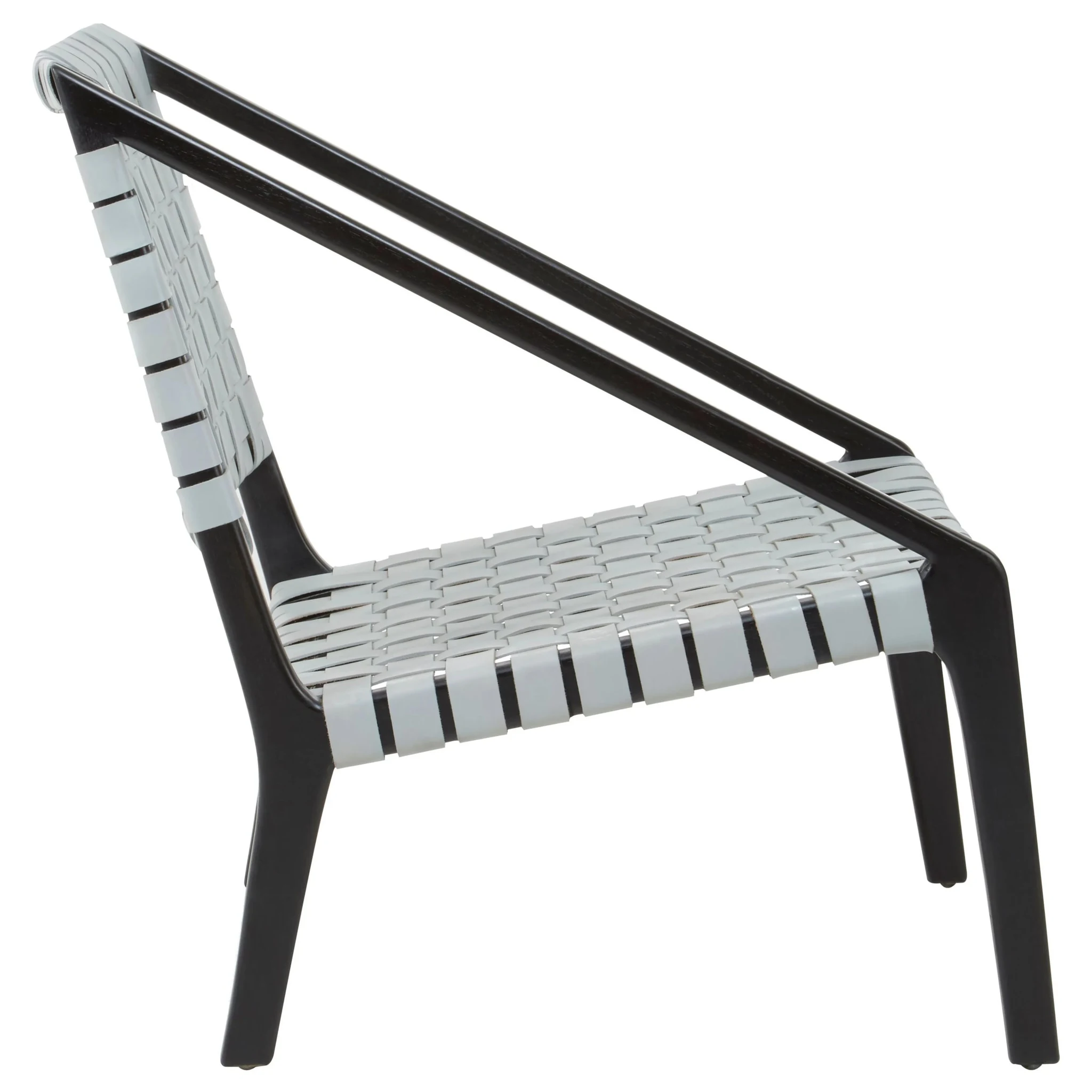 Kendari Grey Leather Woven Chair - Seating, photo 3 of 6