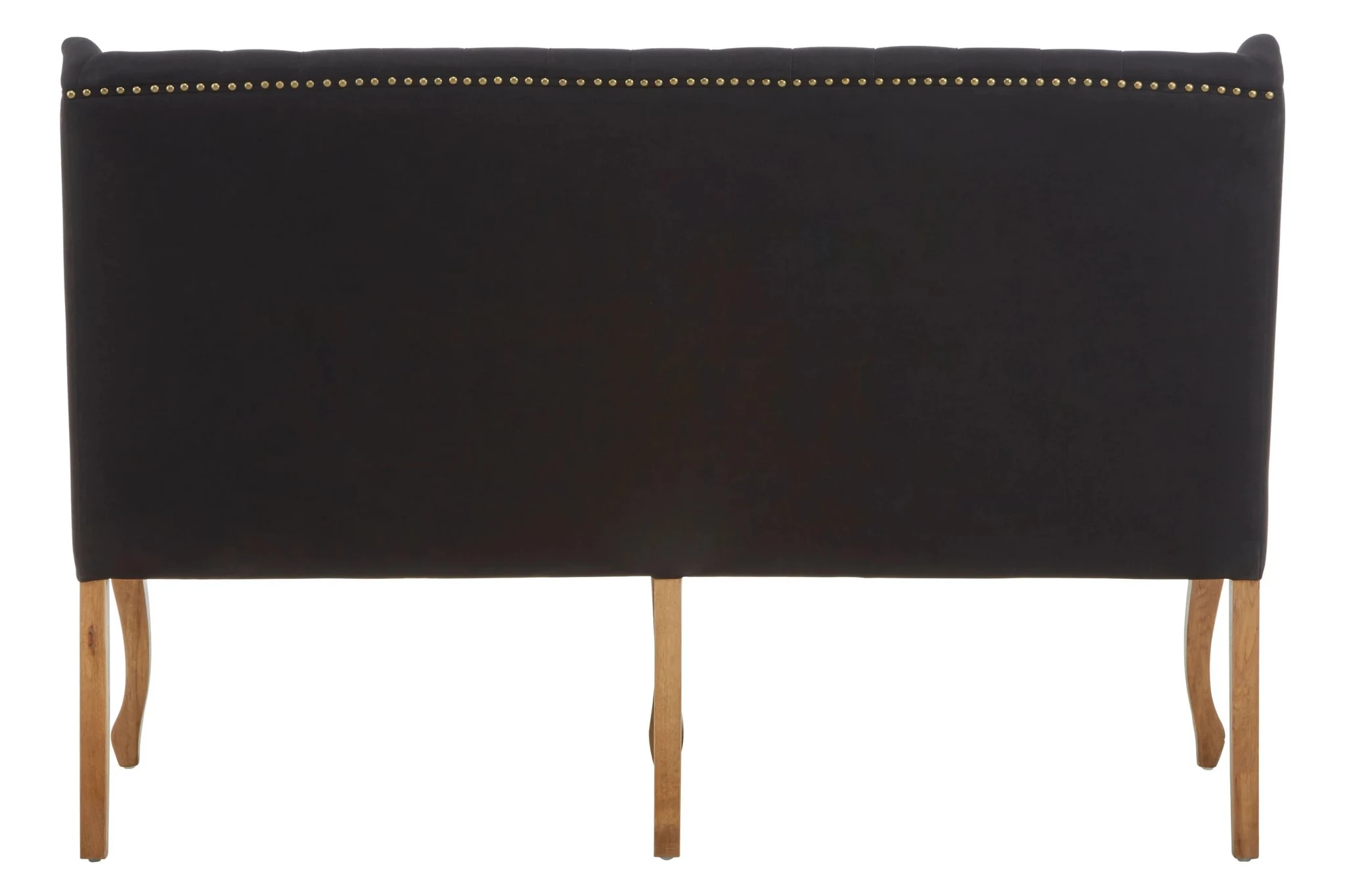 Harrison Black 2 Seat Bench Sofa - Seating, photo 2 of 7