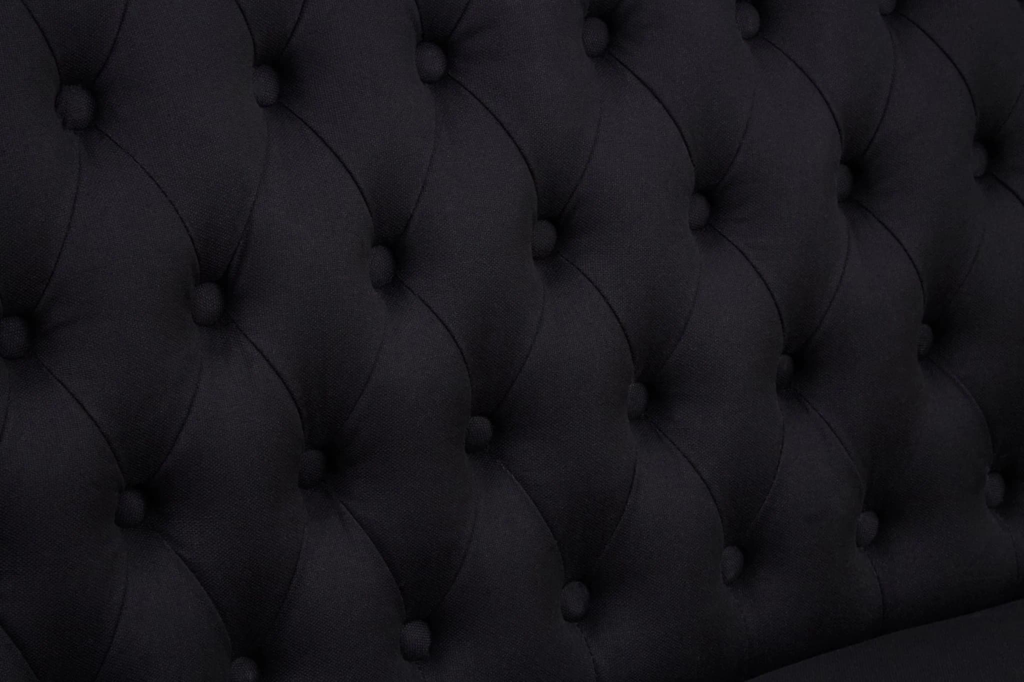 Harrison Black 2 Seat Bench Sofa - Seating, photo 5 of 7
