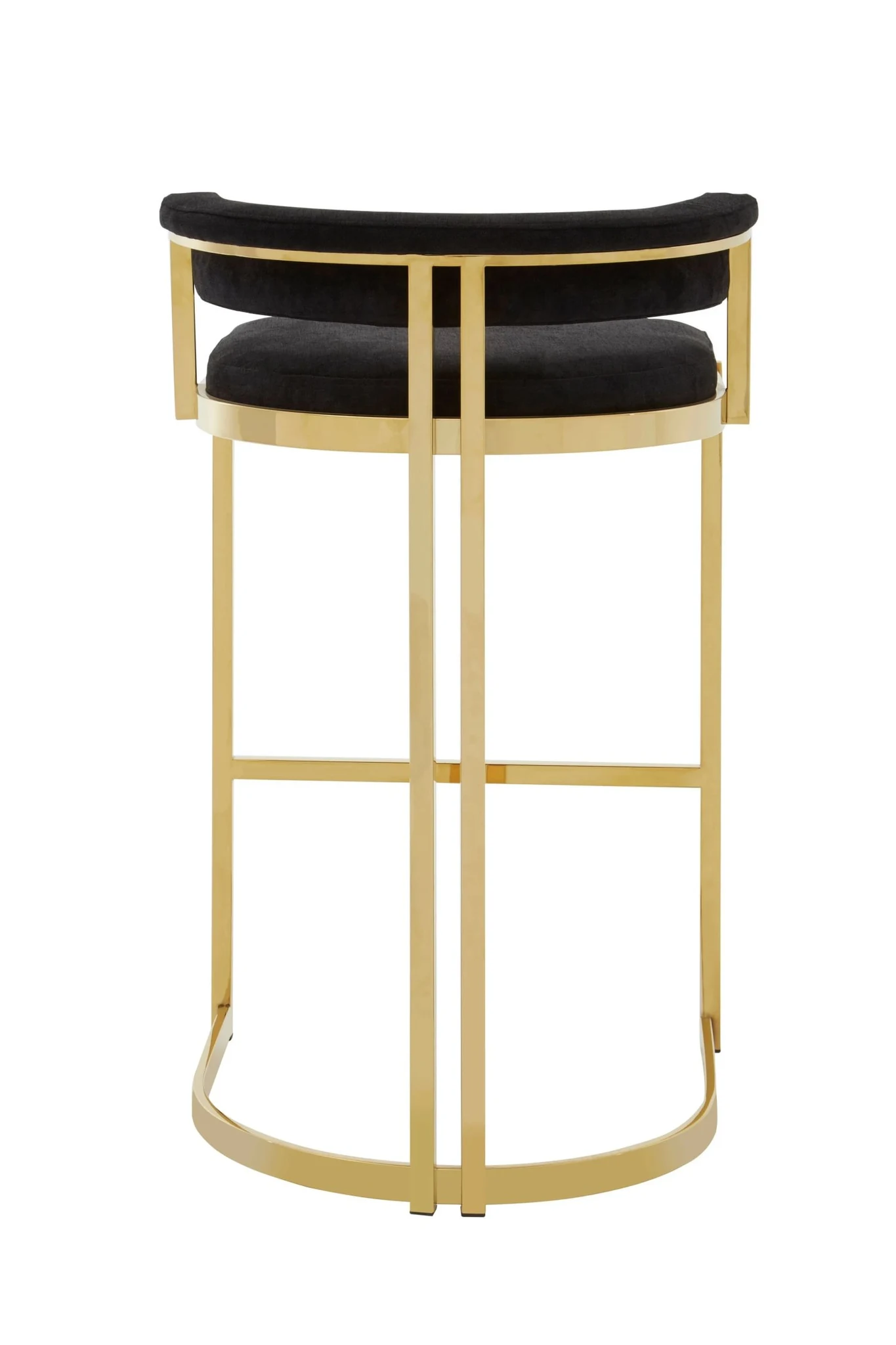 Piermount Black Velvet And Gold Bar Stool - Seating, photo 7 of 8