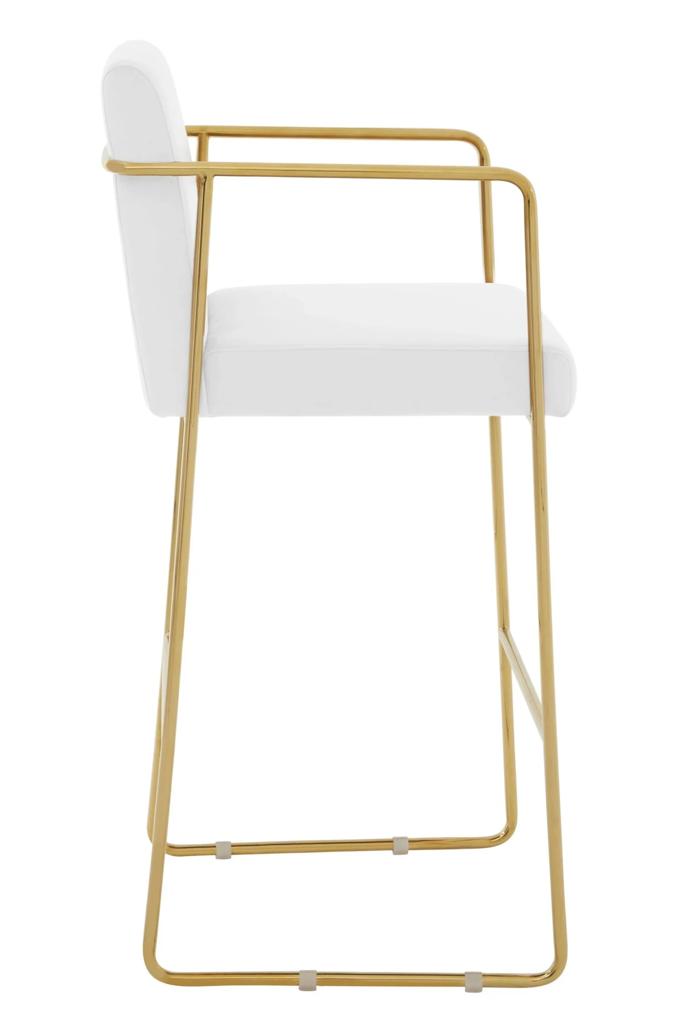 Piermount Mink Velvet And Gold Bar Stool - Seating, photo 4 of 7