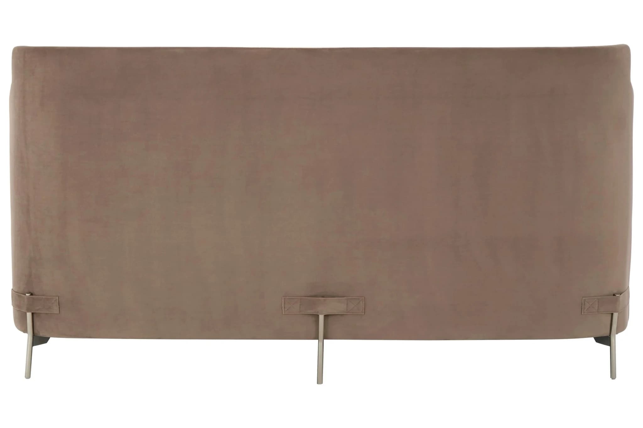 Piermount Ivory Fabric and Mink Velvet 2 Seater Sofa - Seating, photo 5 of 8
